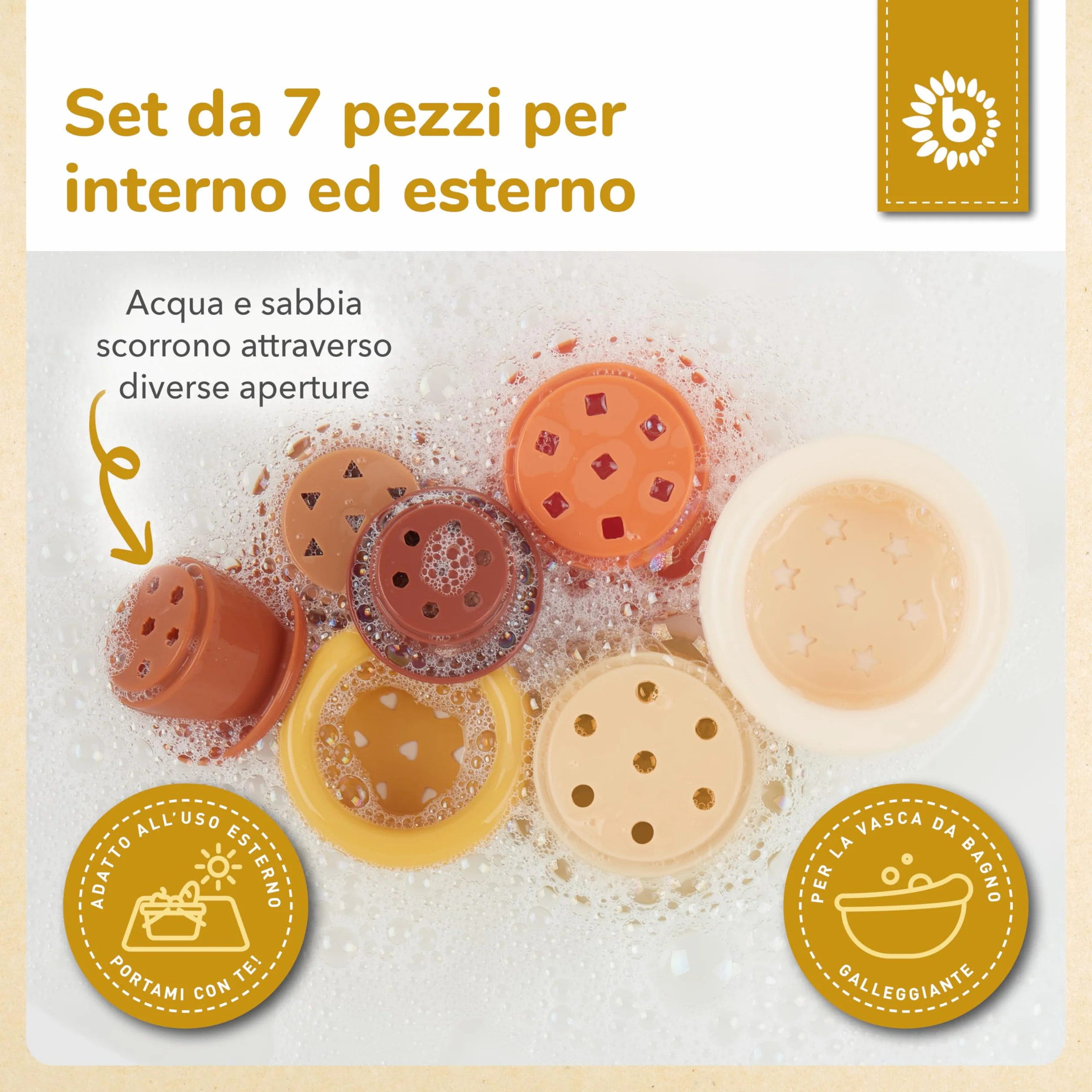 Bieco Tazza Impilabile in Silicone Chocolate Bliss | Costruzioni Morbide | Costruzioni per Bambini 1 Anno Cubi Impilabili Bambini Piramide Montessori per Bambini Cubotti Morbidi Bambini Neonato