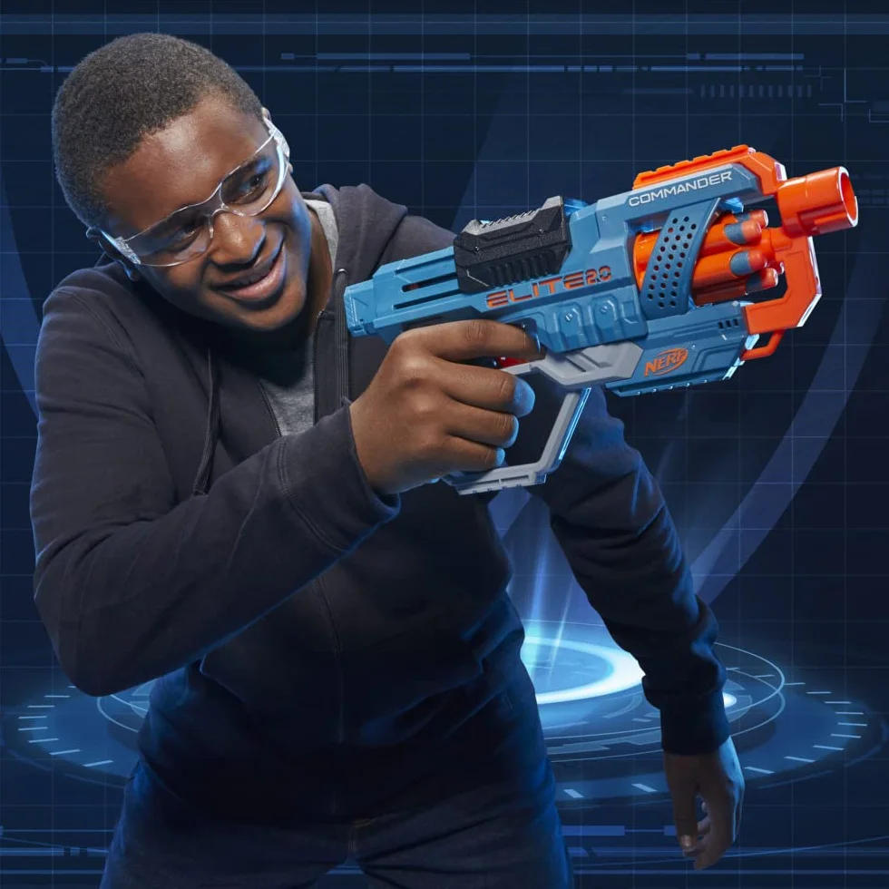 Hasbro Nerf Elite 2.0 Commander Blaster z Tamburo Rotante 12 Dardi
