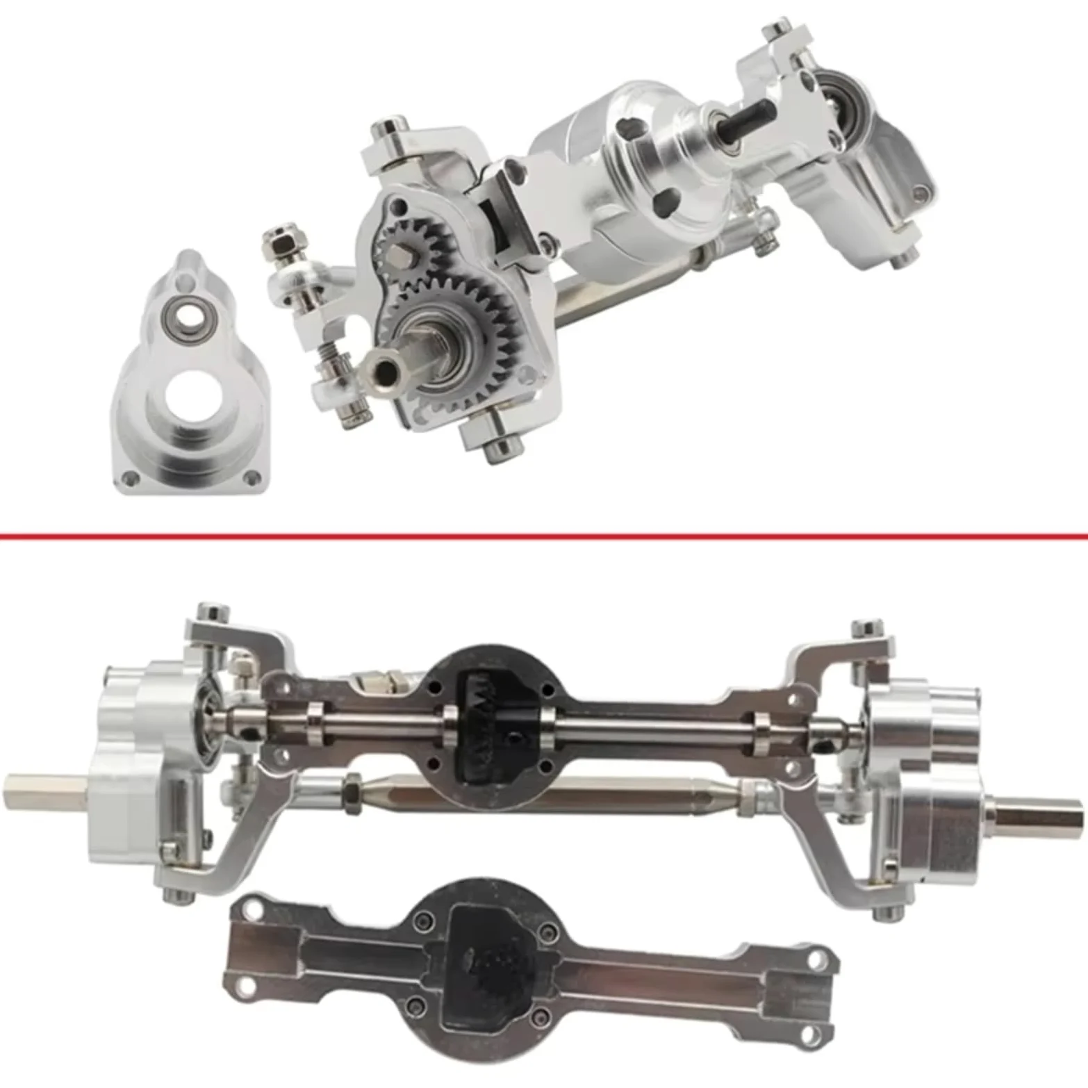 ASSE del Portale RC per MN per MN99S per MN98 D90 D91 D99 D99S MN90 1/12 rc Car Upgrade Parts CNC Metal Portal Assale Anteriore E Posteriore