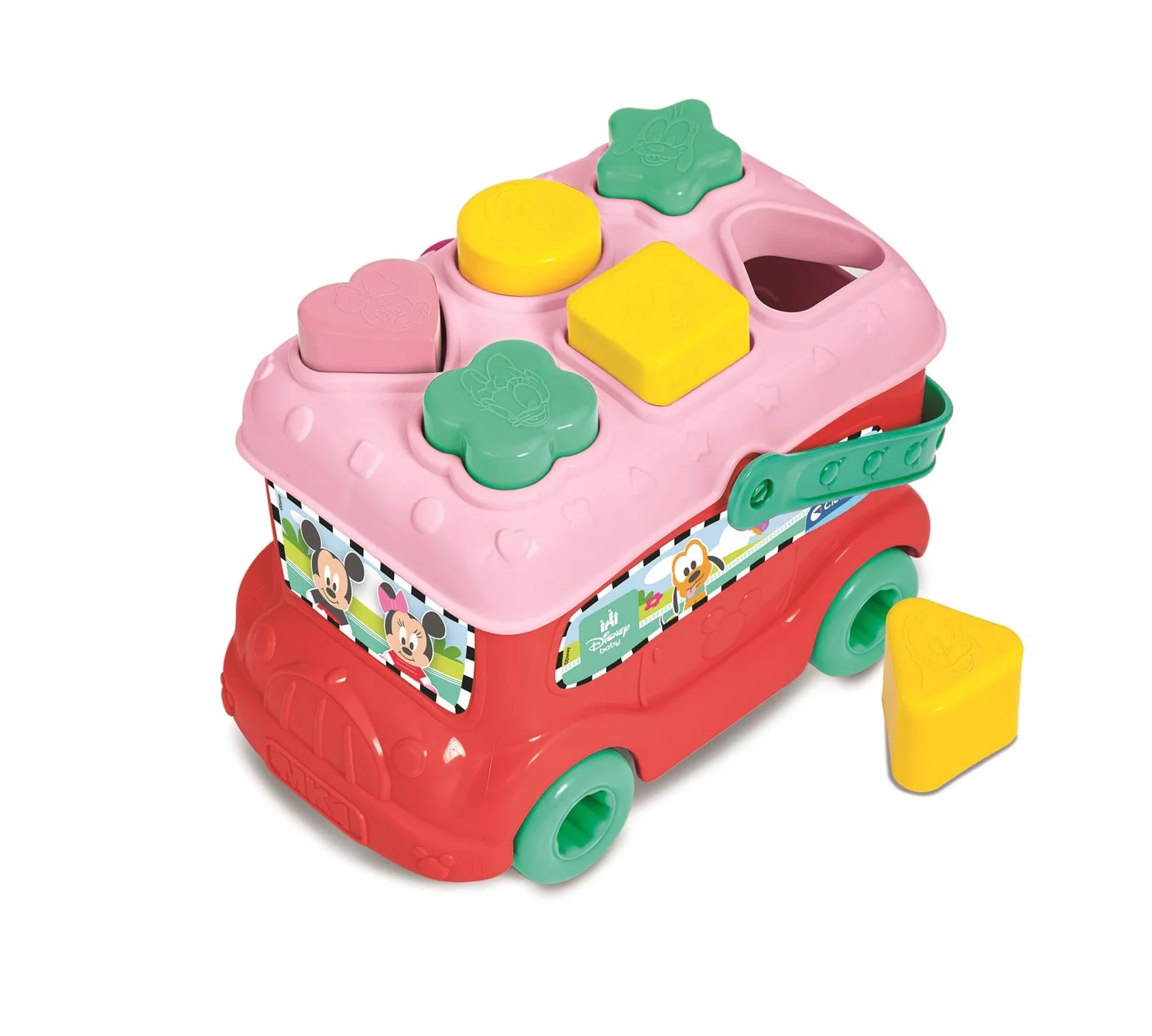 Clementoni Disney Baby Baby Minnie Bus Inserimento Forme, per Bambino 10+ Mesi, Gioco Prima Infanzia per Sviluppare Manualità e Logica e Scoprire i Colori, 14933