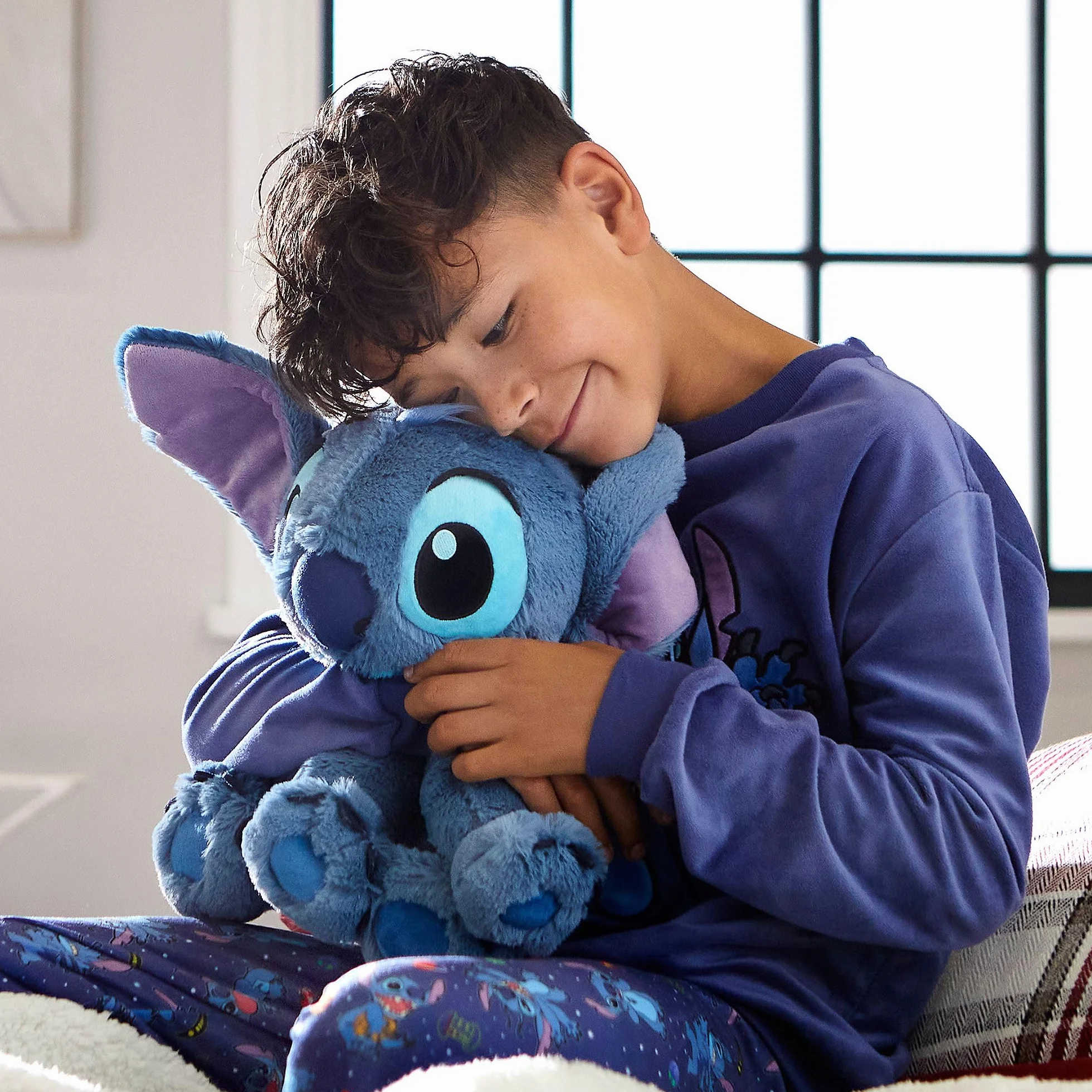 Disney Store peluche Stitch 38 cm ufficiale medio personaggio coccoloso consistenza sfumata dettagli ricamati orecchie flessibili