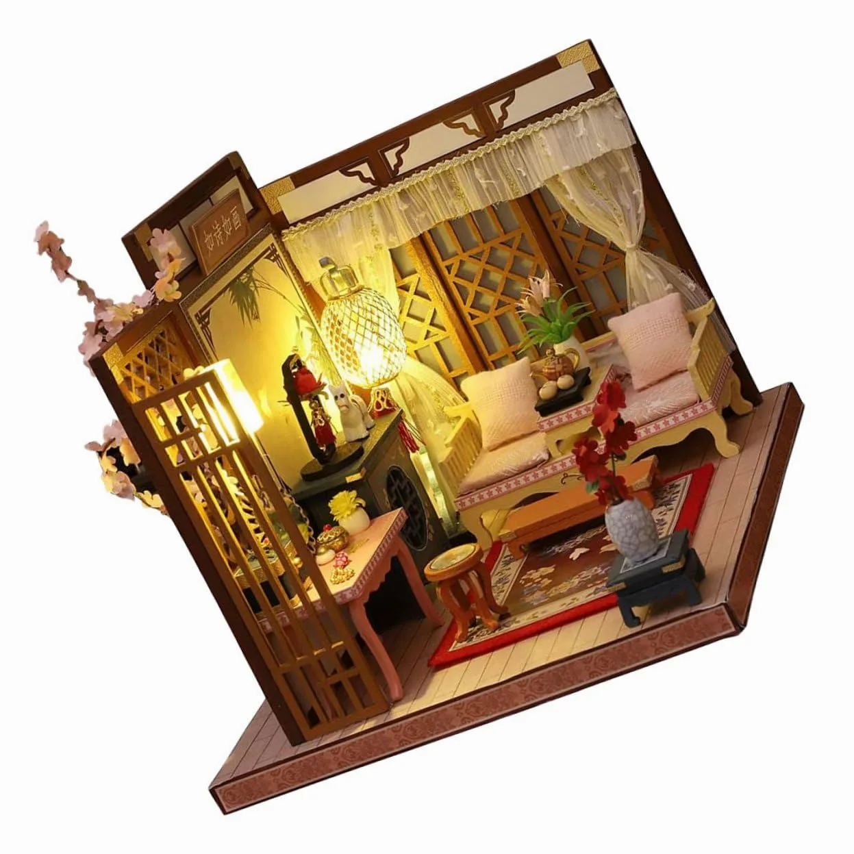 Casa in Miniatura Kit per Casa Decorativa Fai da Te Resistente all Usura Materiale di Buona Qualità