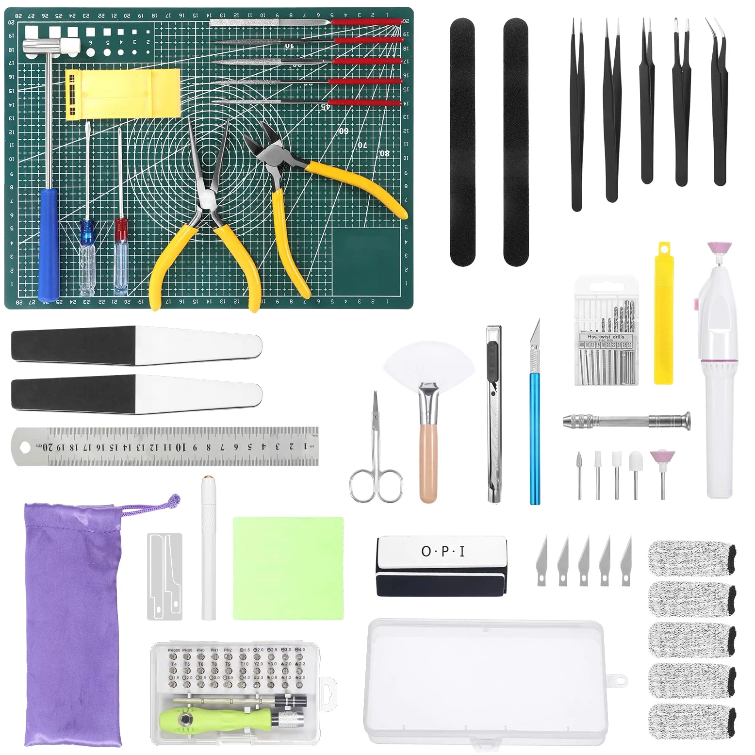 Fippy 101PCS Gundam Model Tools Kit, Hobby Building Tools Kit per Gundam Basic Model Assembling, Costruzione e Riparazione