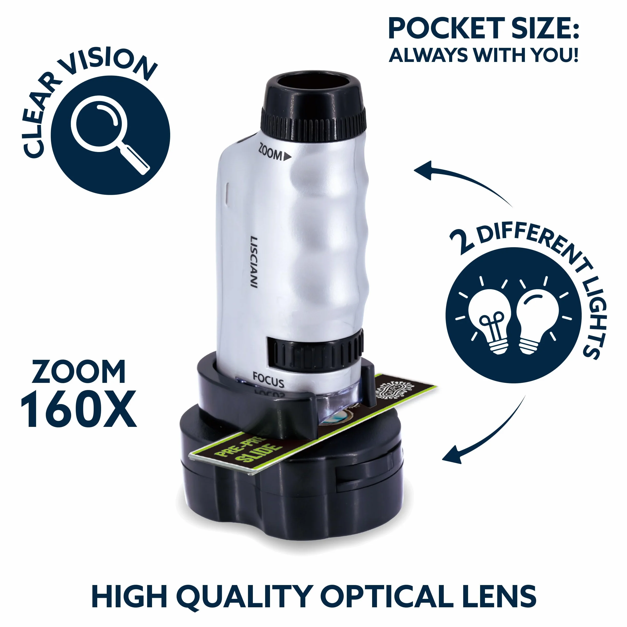 Microscope Portable - I'M A GENIUS - Grossissement puissant