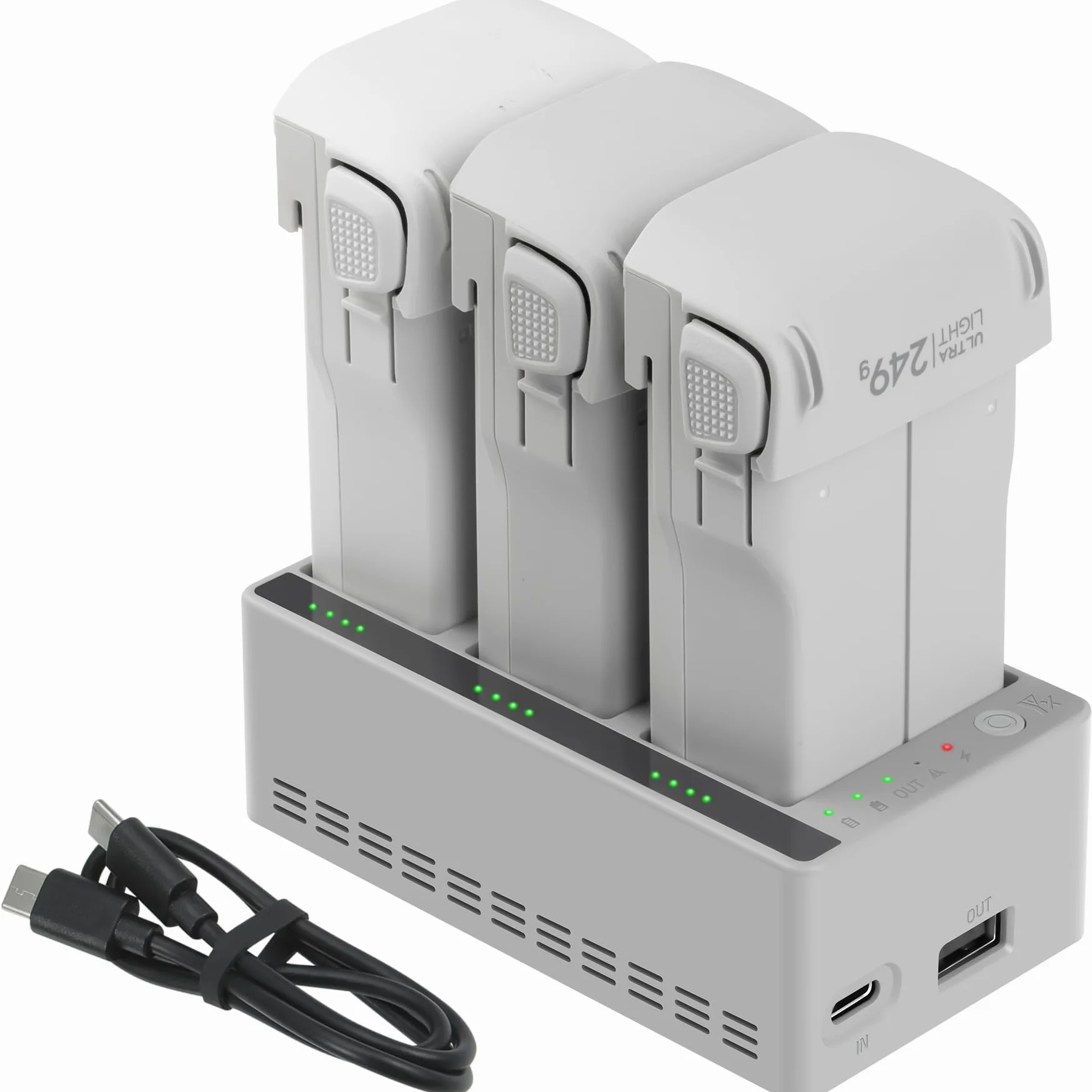 Caricabatterie da 100 W rapido per DJI Lito 1 X1, stazione di ricarica bidirezionale, hub di ricarica, carica 3 batterie, accessorio per la ricarica della batteria del drone