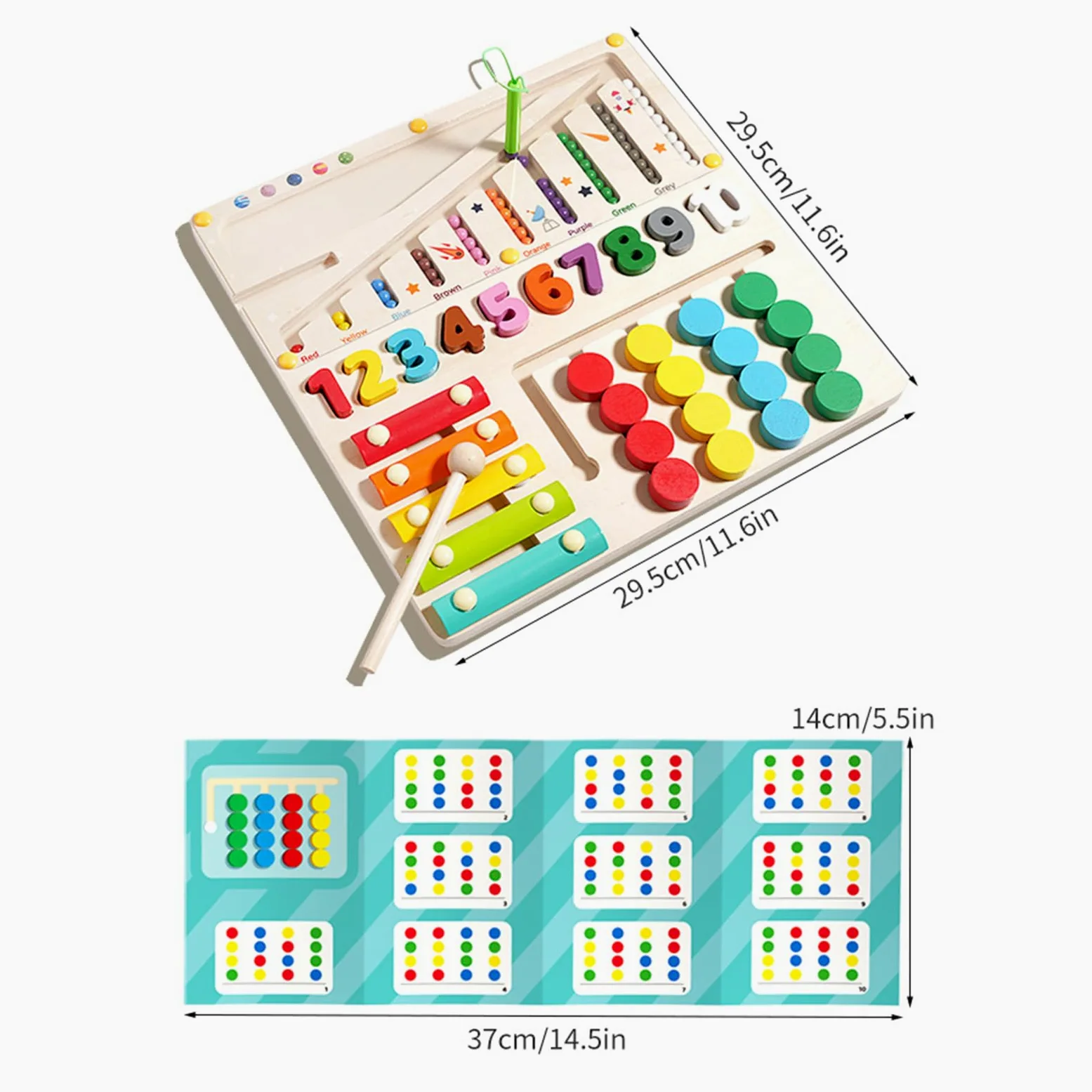 Giochi Di Incastri Per Bambini Labirinto Sensoriale Con Perline In Legno Da | Giocattolo Educativo Multifunzione Per Asilo Casa Viaggi