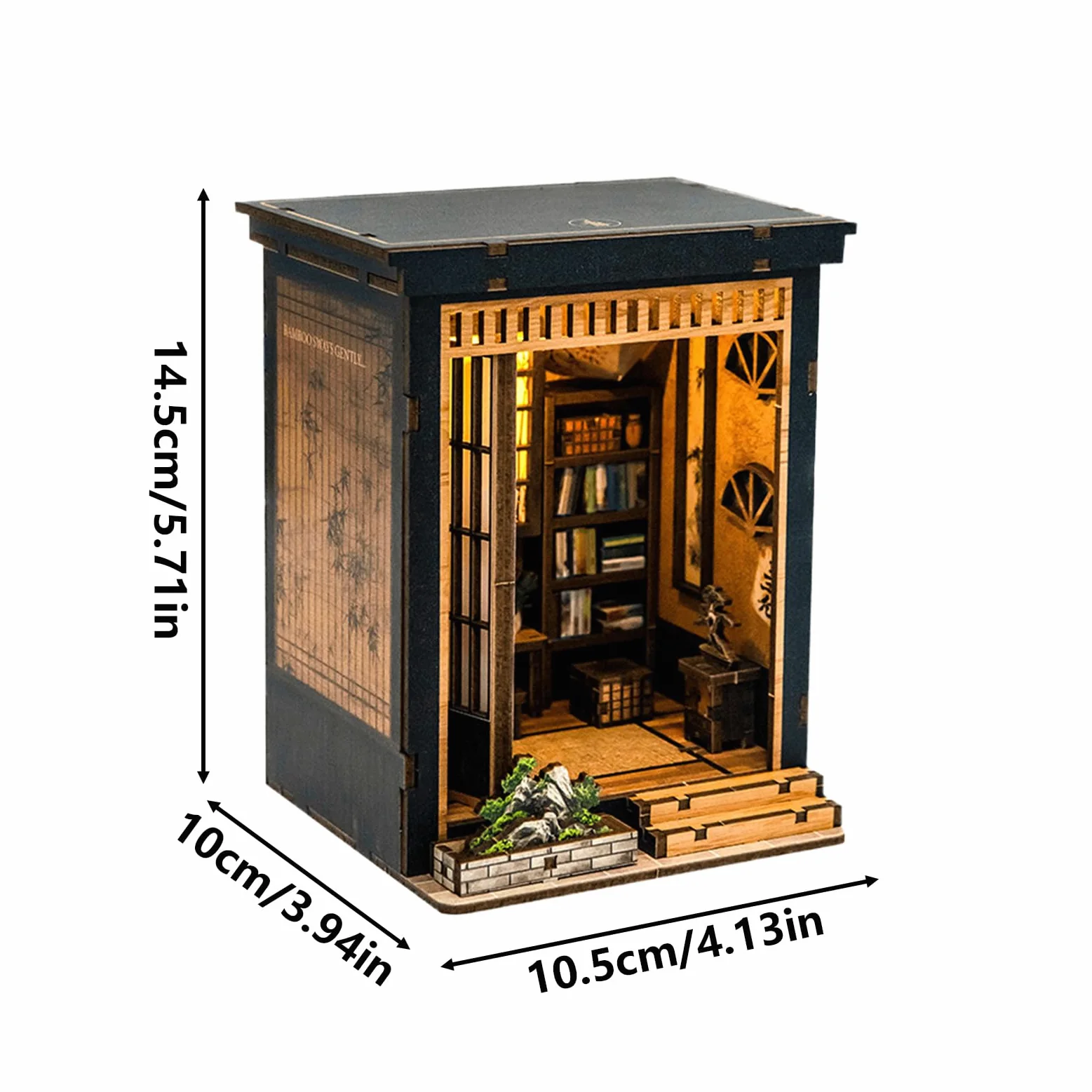 Kit casa in miniatura decorazione per ufficio in legno stile giapponese | Set Casa Libri In Miniatura Per Adulti Adolescenti Collezionisti Festa Compleanno Soggiorno Camera Da Letto Ufficio Vetrina