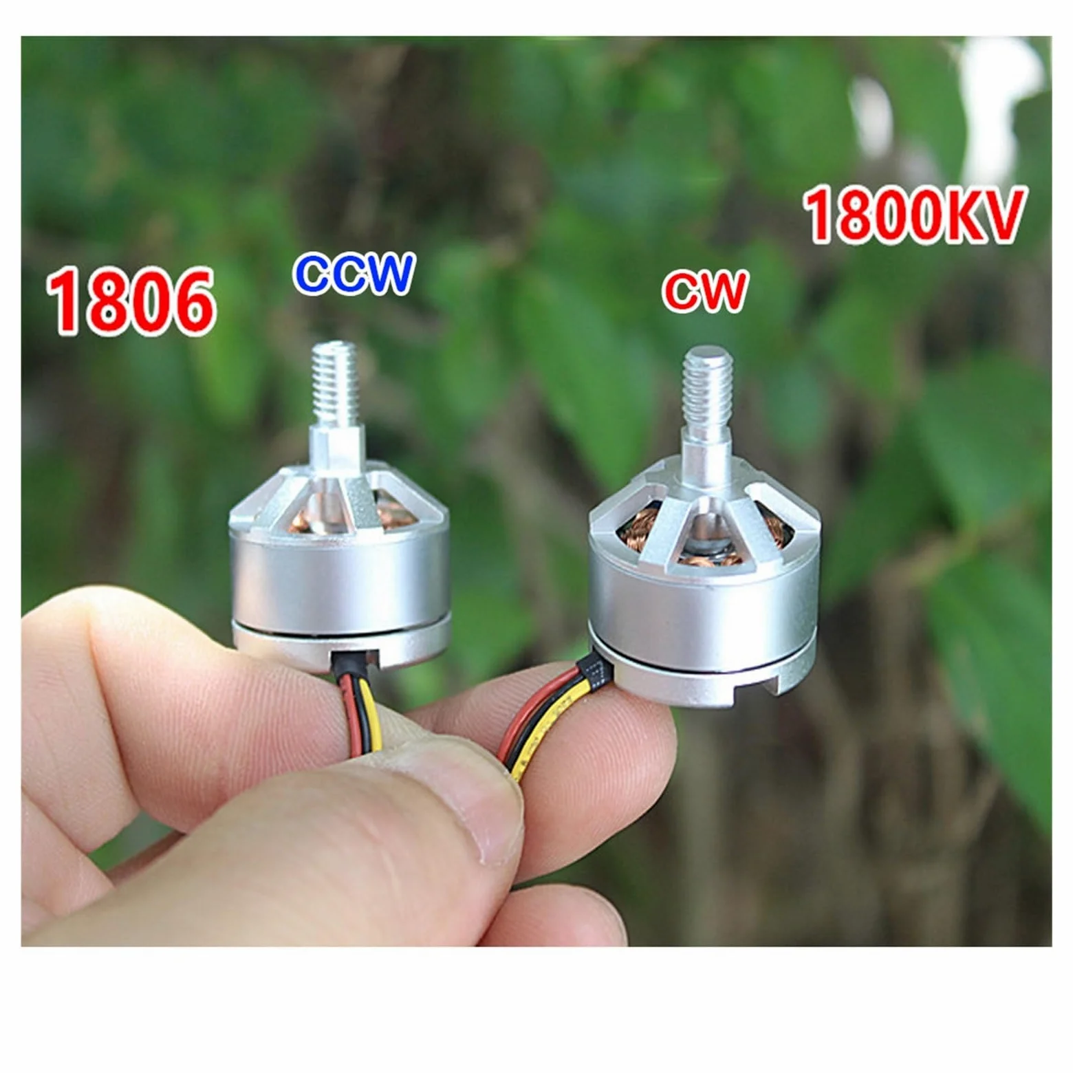 Motore 1800KV 1806 Motore brushless for aeromodello Mini Motore brushless 23mm CW CCW Motore brushless (Size : CCW Screw)