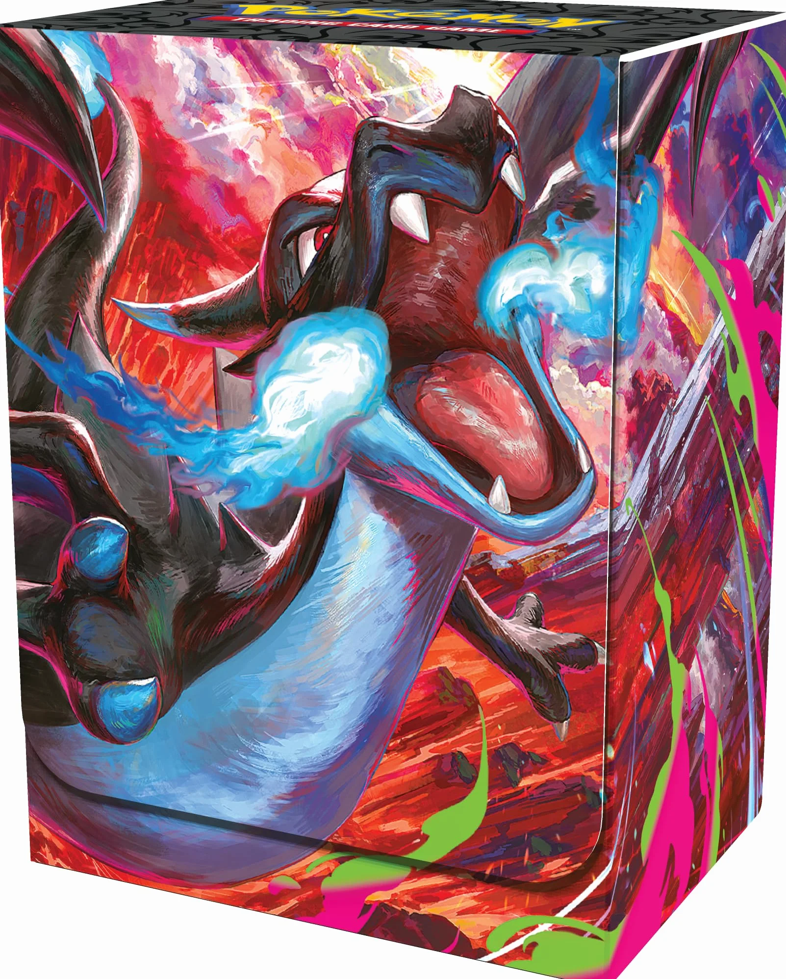 Pokémon GCC: Collezione Ultra Premium Mega Charizard X-ex con 2 carte olografiche, 18 buste espansione e accessori premium
