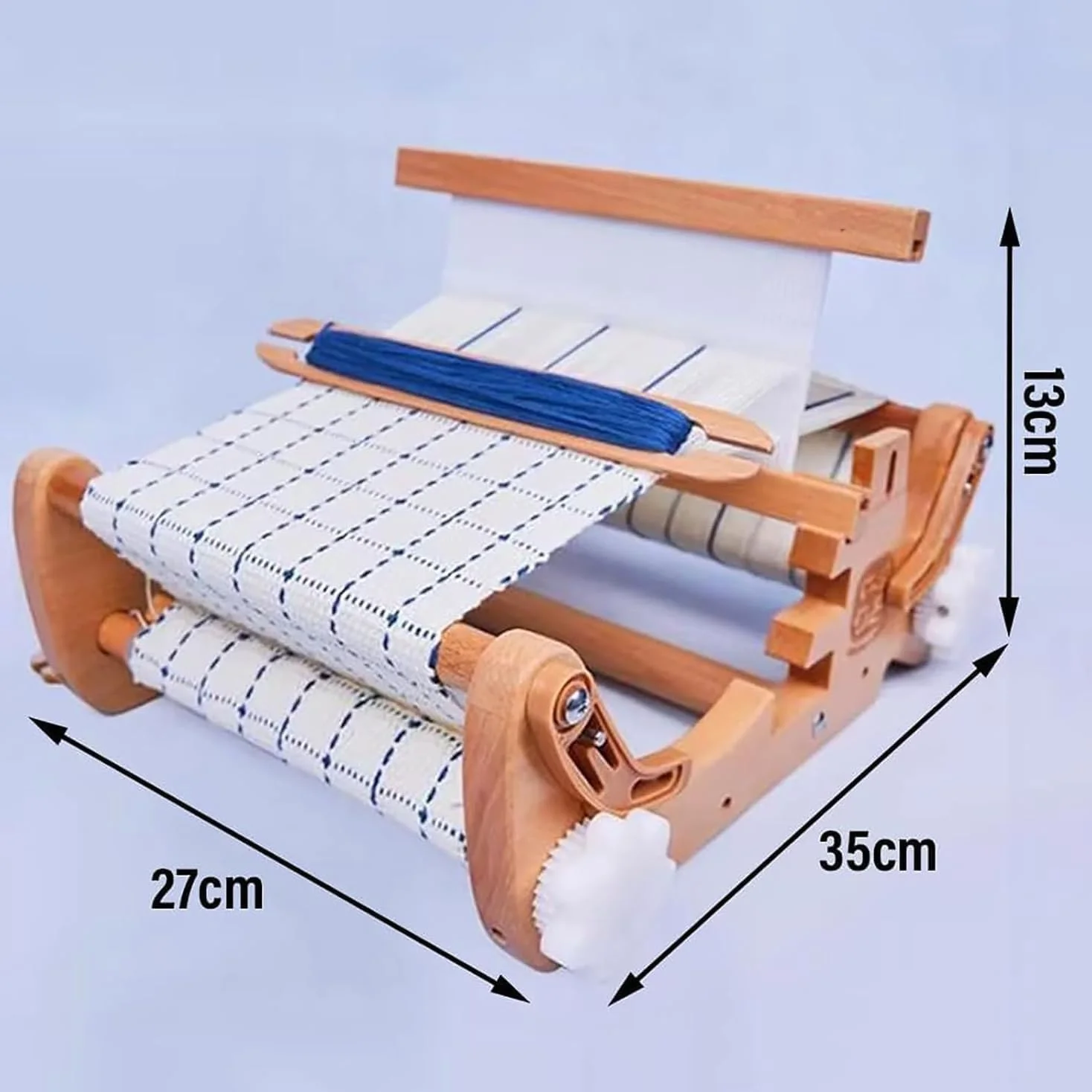 Macchina per tessitura a maglia fai da te, kit per la casa con pettine e bobina, larghezza massima 20 cm, densità regolabile per principianti, adulti, artisti artigianali