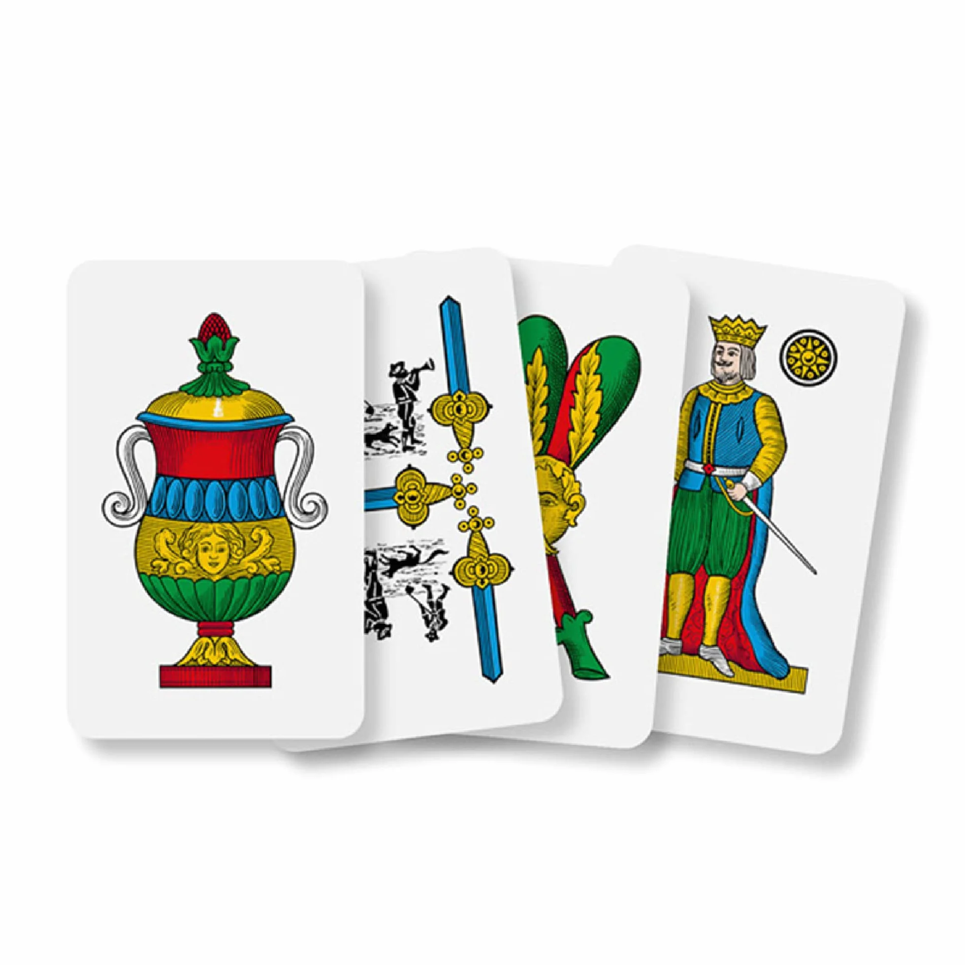 Dal Negro Napoletane Italia Carte da Gioco Regionali, Astuccio Rosso