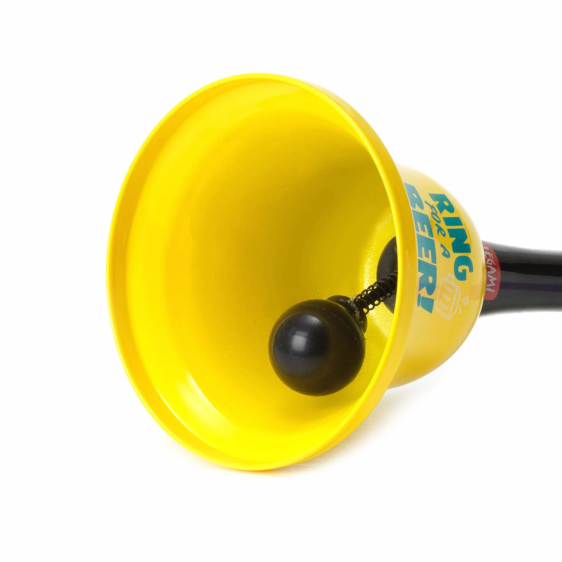 Legami - Campanella Ring for Beer, Impugnatura ergonomica, Ø 7,5 cm, Tema Beer, BEL0002