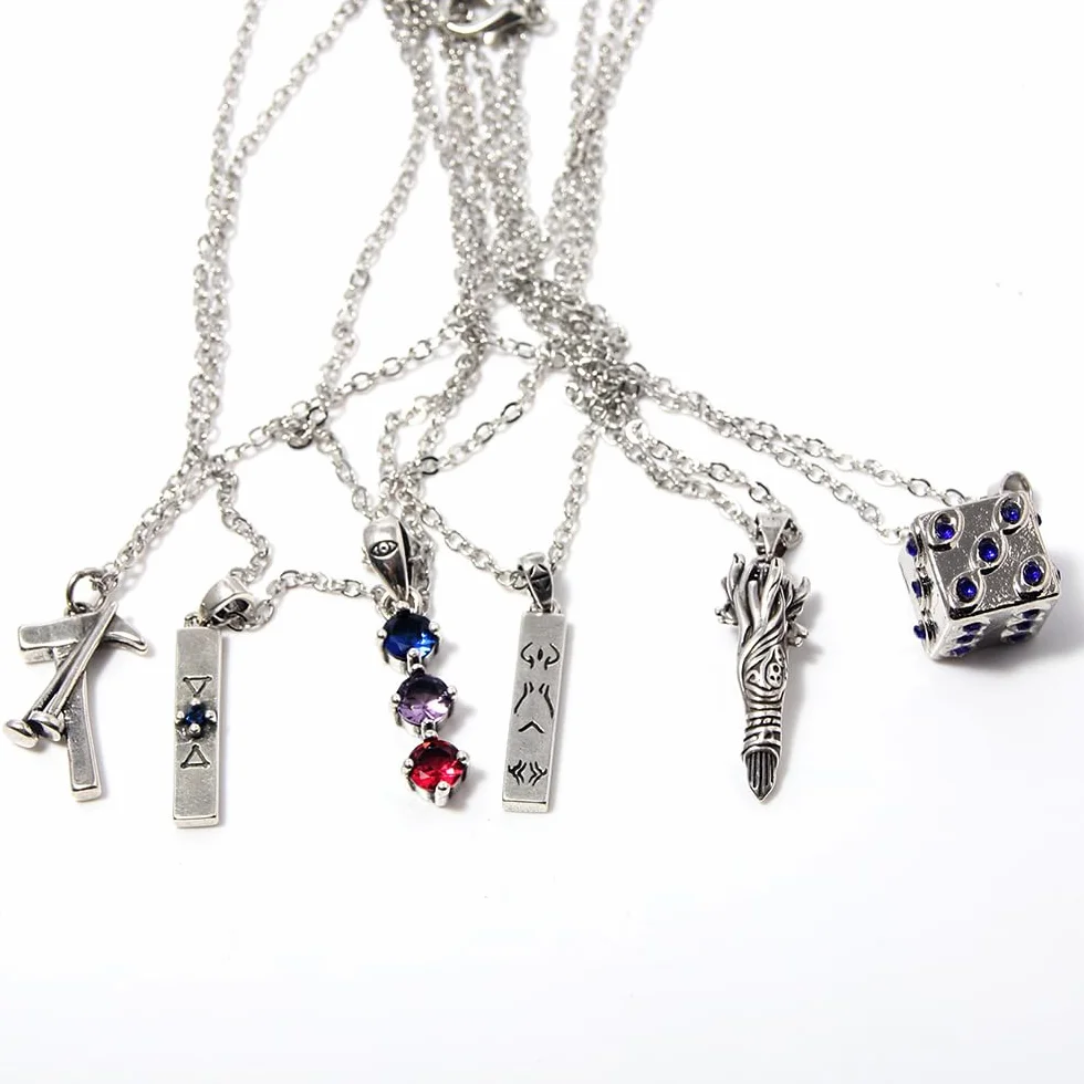 GojoSatorus Collana Argento Elegante Ciondolo Cosplay Accessori