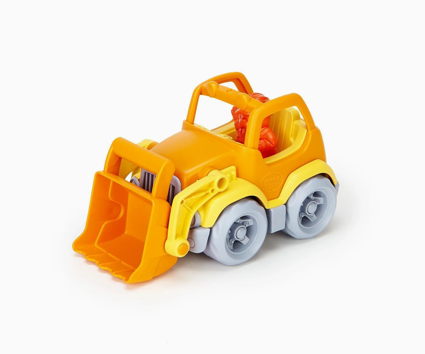 Green Toys Scooper Construction Truck, Orange/Yellow, 4.5 in*7.5 in*4.5 in