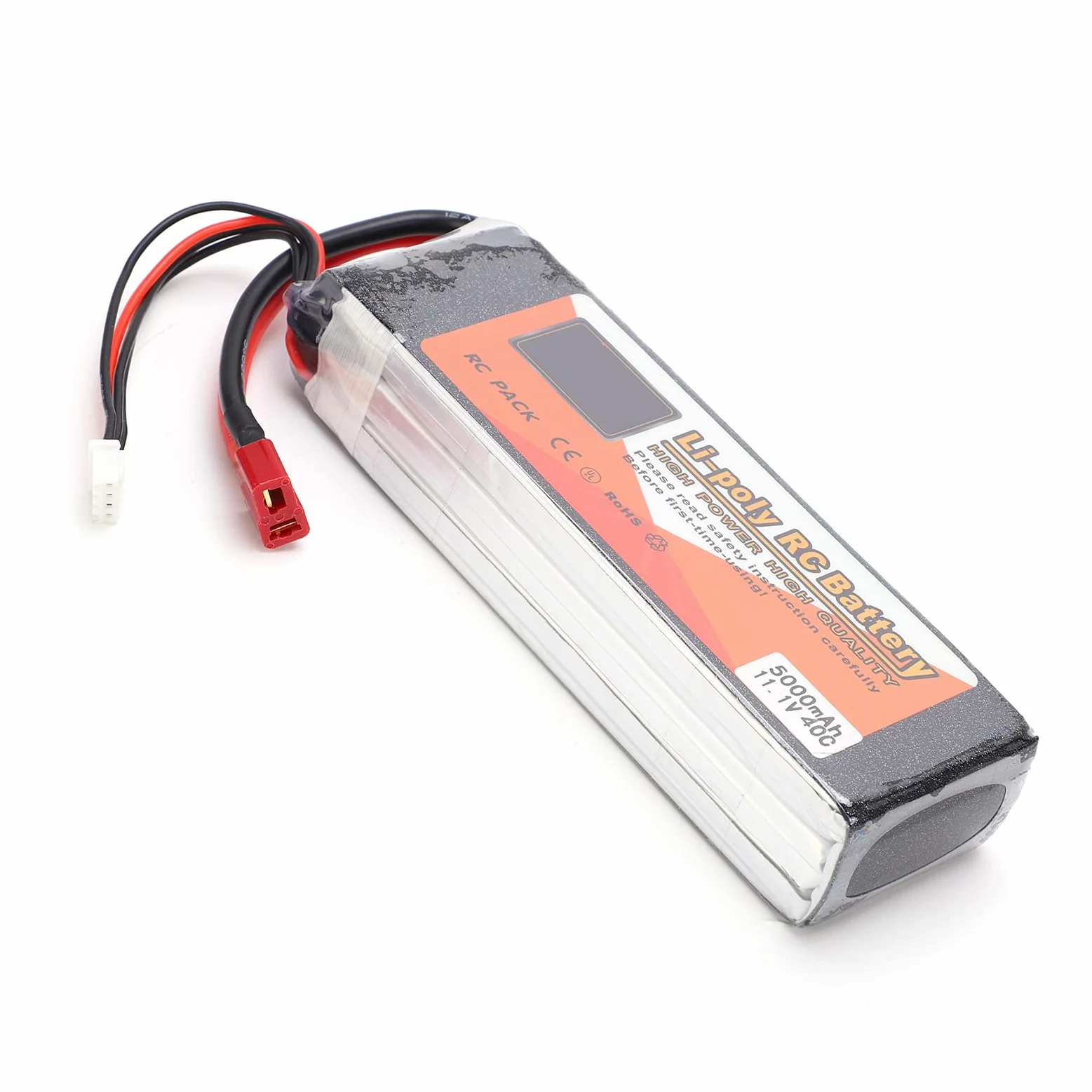 11,1 V 5000 mAh Batteria Lipo di alta qualità 3S 40C per droni RC Car Boat, batteria al litio di dimensioni 5,2 X 1,7 X ,0 pollici per telecomandi RC