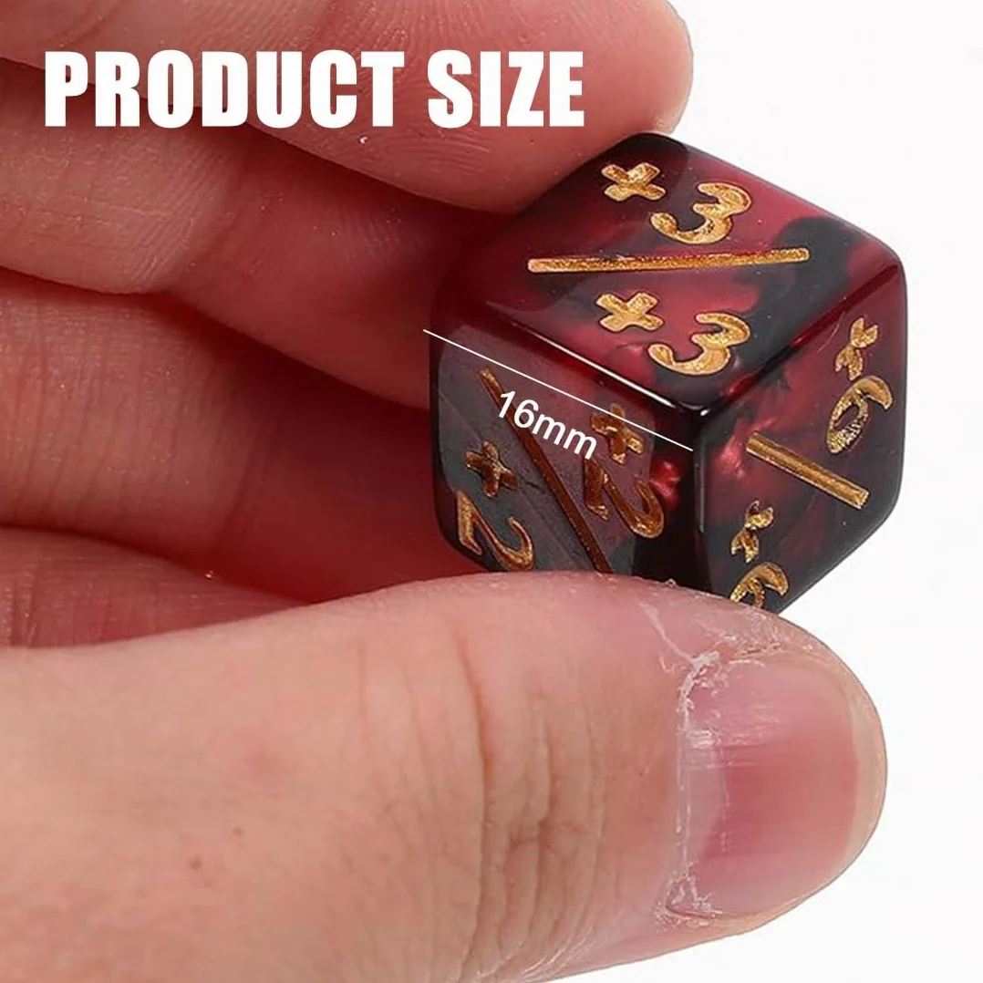 12 pezzi contatori dadi, dadi D6, dadi fedeltà con sacchetti, compatibile con MTG, CCG, accessori per gioco di carte