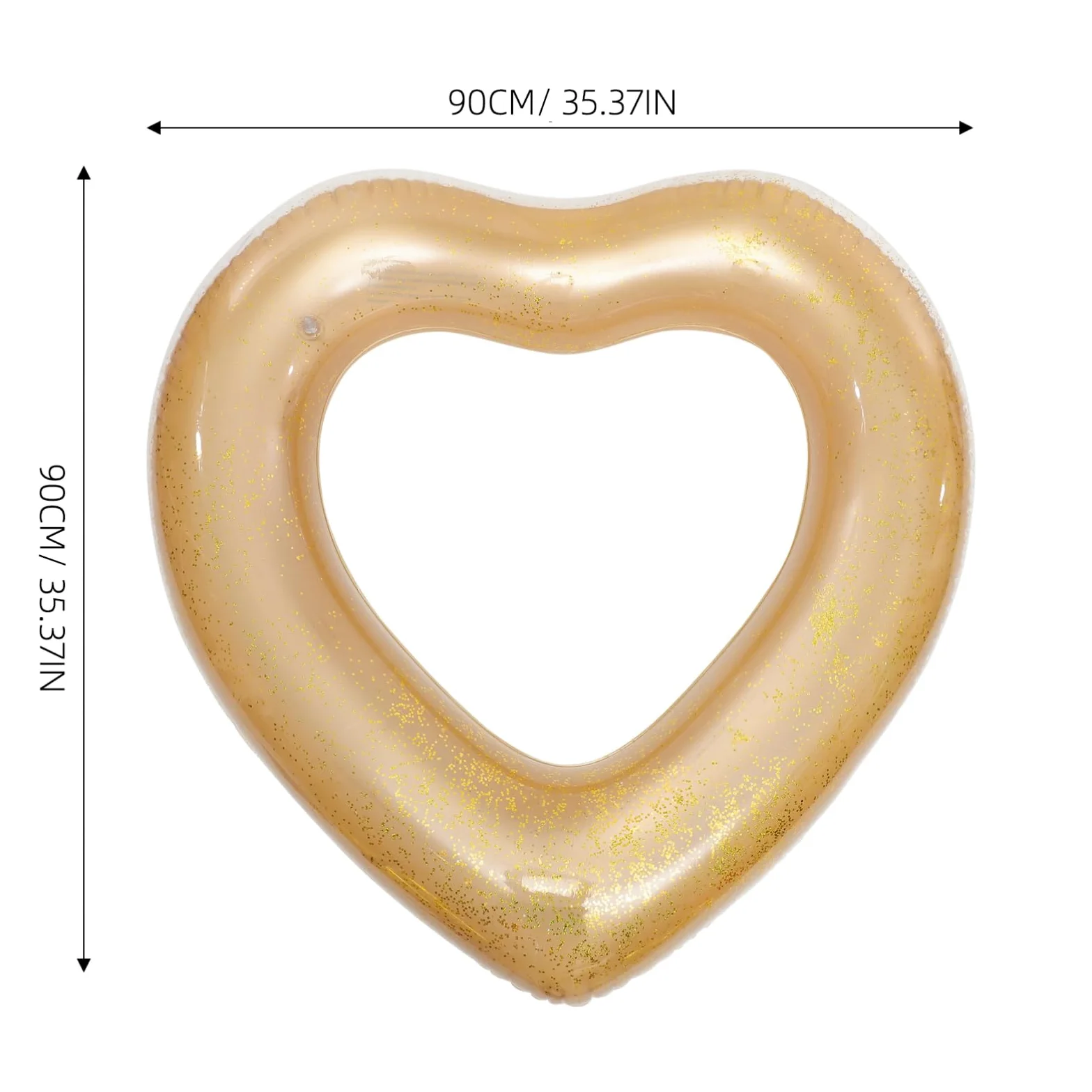 Abaodam salvagente a forma di cuore toys for giocattolo pool party piscine per piscina zattera anello galleggiante a forma di cuore anello galleggiante da spiaggia pvc bianca