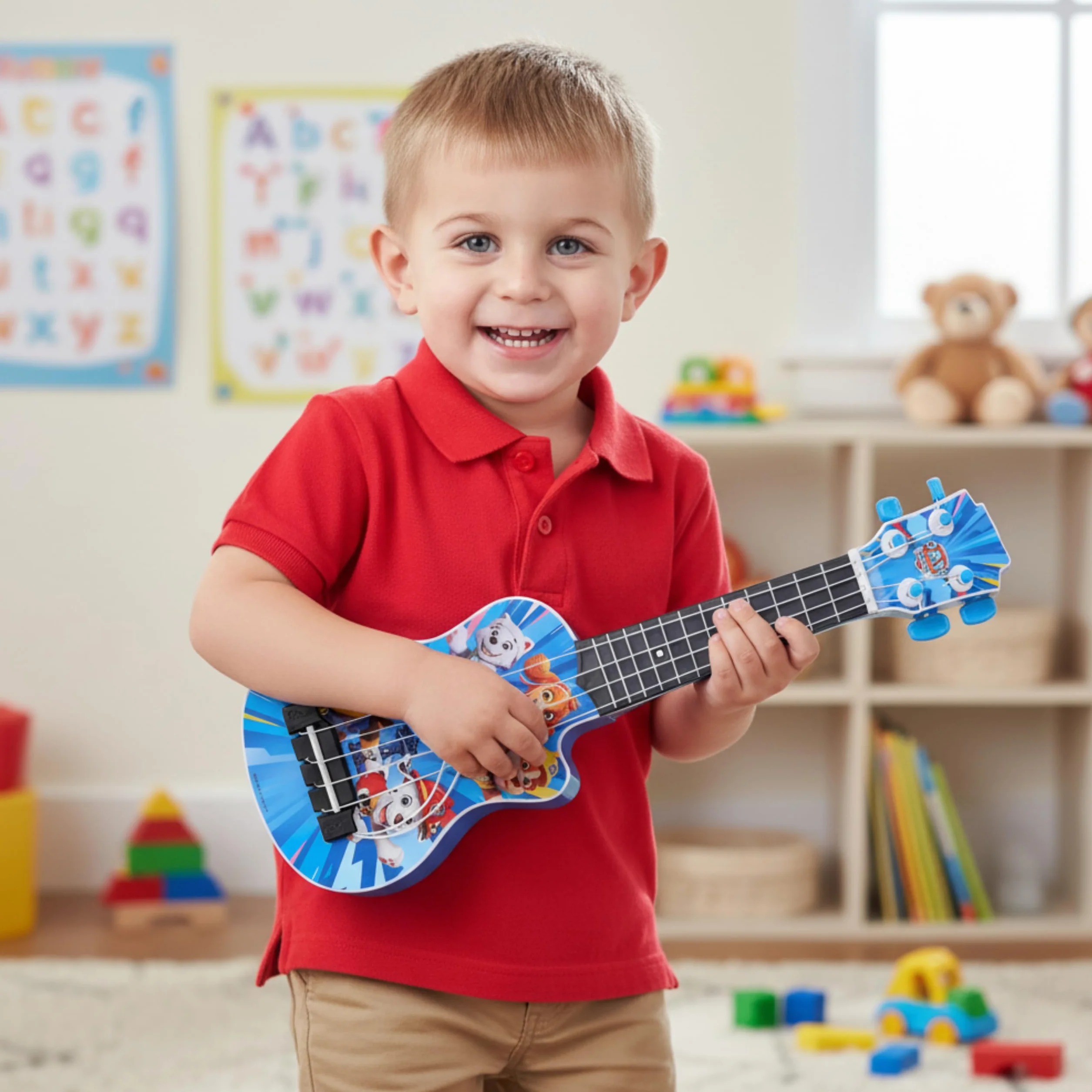 Paw Patrol La Mia Prima Chitarra 40 cm Strumento Musicale Giocattolo per Bambini Età 3+