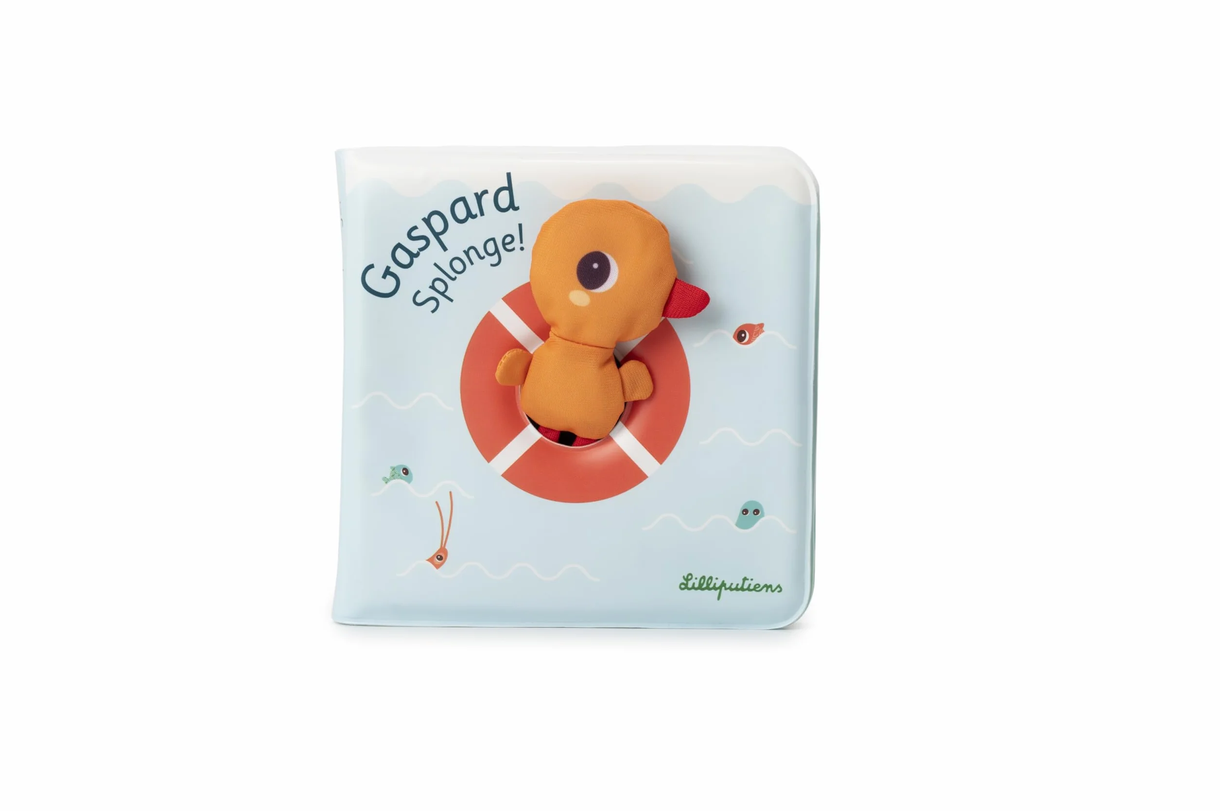 LILLIPUTIENS - Libro da Bagno Magico interattivo - Gaspard l'Anatra e i Suoi Amici Acquatici - Giocattolo educativo e Divertente per Neonati Scoperta e risveglio - 83456