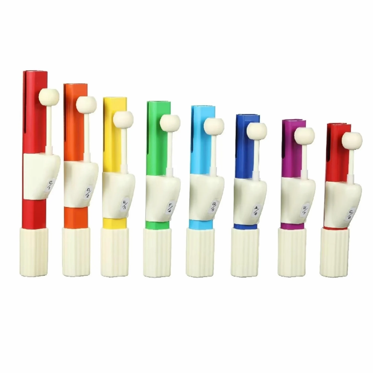 8 Pezzi Percussione Percussione Educativa con Impugnatura Ergonomico Strumento a Manuale Facile da Usare per Bambini