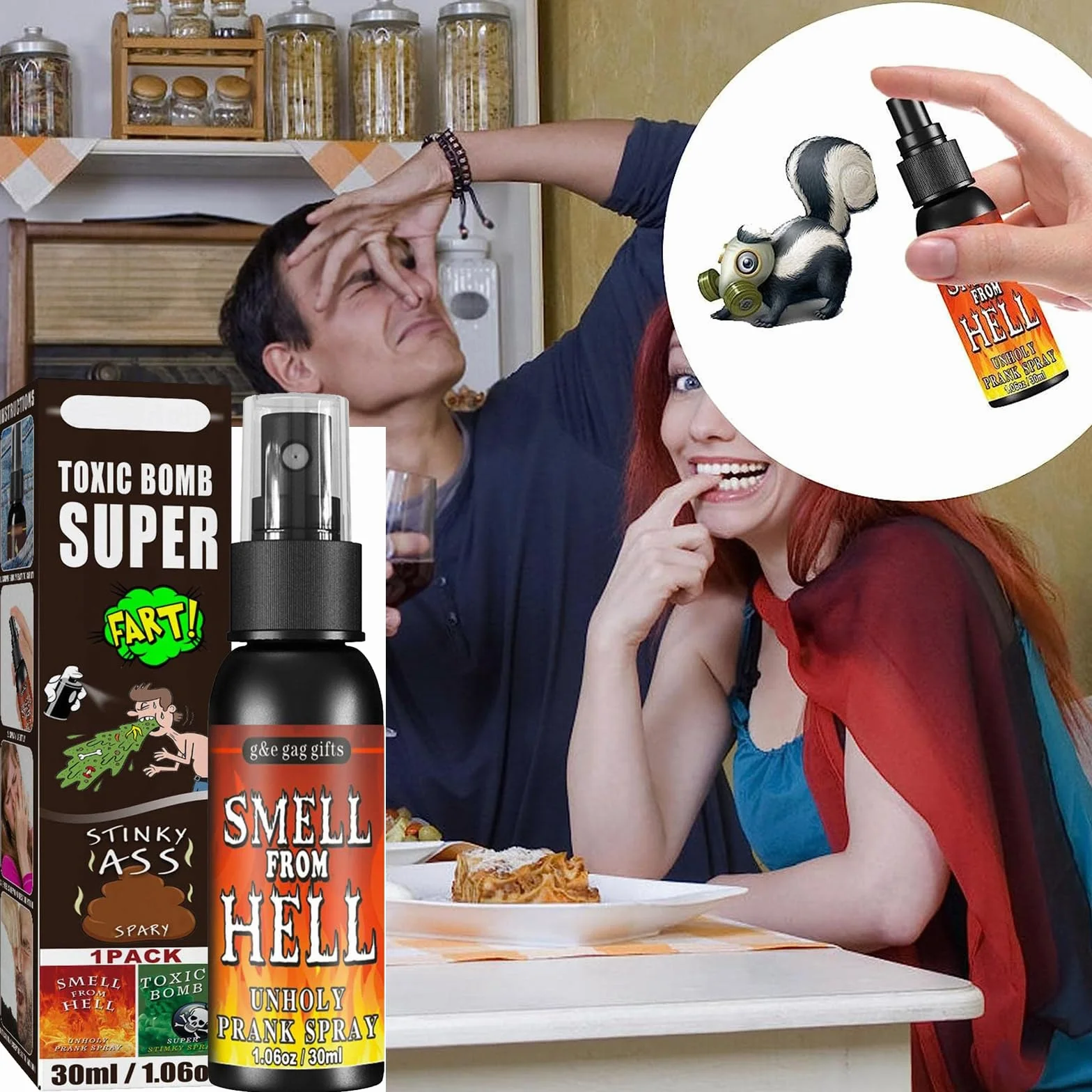 Farta Odore Liquido,Scoreggia Liquido,Spray Scoreggia Profumata,Culo Farta Liquido,Spray Puzzolente Giocattolo,Super Puzzolente Liquido,Spray Scoreggia Scherzi,Scoreggia Odore Spray