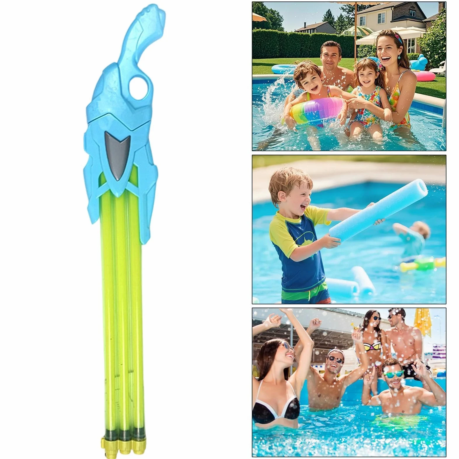 Spruzzatore d'acqua per piscina Giocattolo Da Festa Multi-Tubo Estraibile | Giocattolo Spruzza Acqua Da Esterno Per Adulti Feste Campeggio Giardino Retro Compleanni Gite Al Lago Prato Cortile