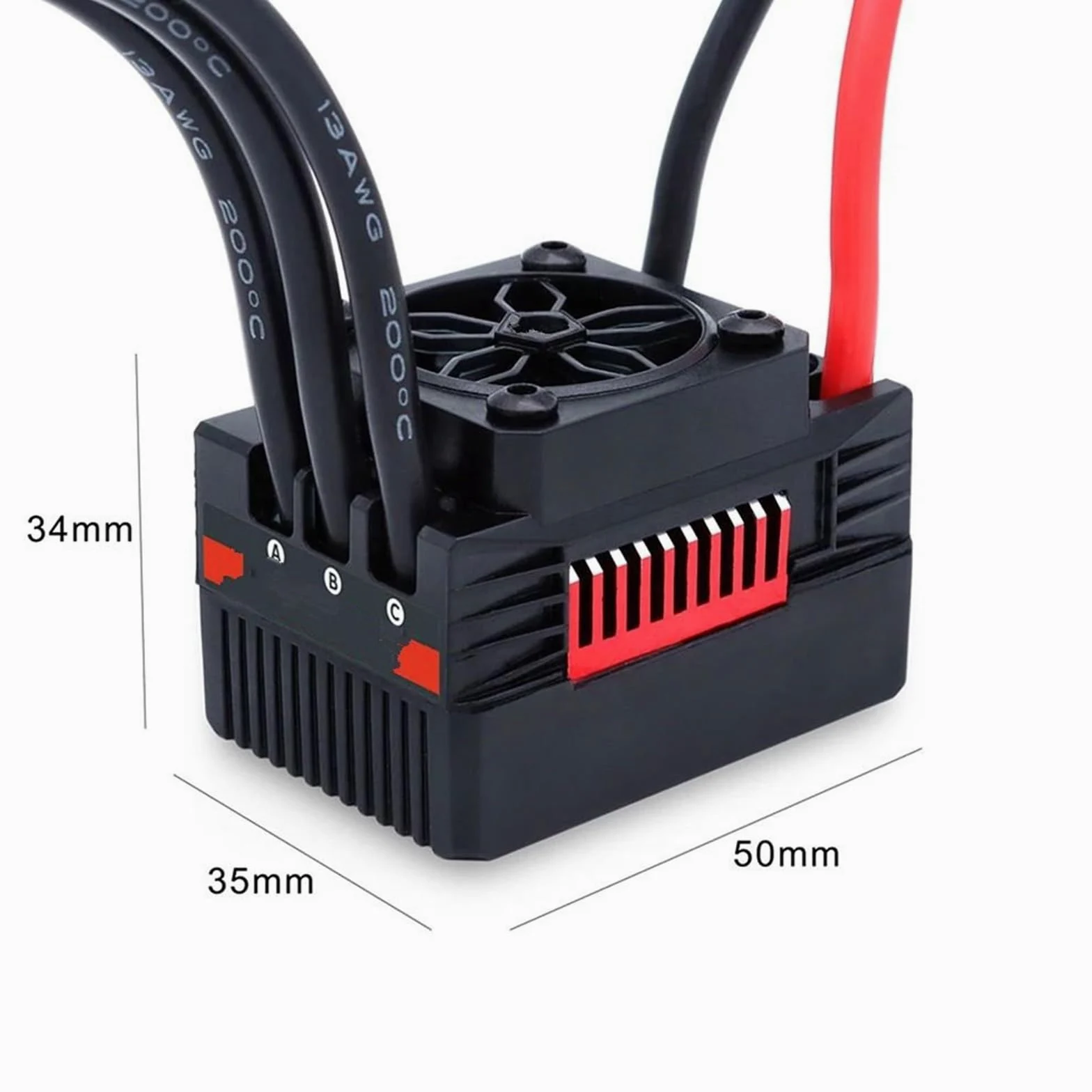 Per Rocket V2 1:10 Impermeabile Supersonico 90A Brushless ESC Controller Sensored Con 7.4V/8.4V 6A BEC 3650 Motore RC Parti Di Automobili Veicolo ESC RC