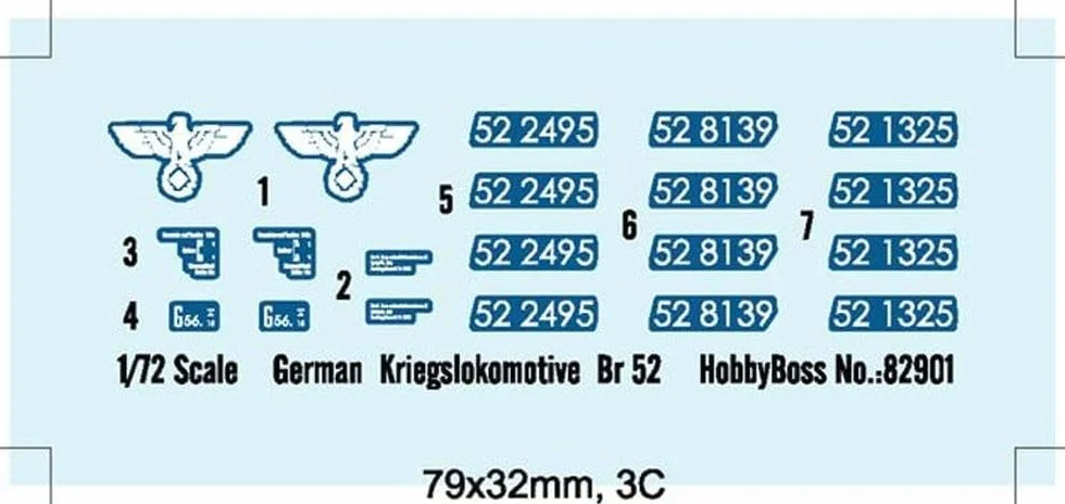 Hobby Boss 82901 Modellino Locomotiva di Guerra Tedesca BR52