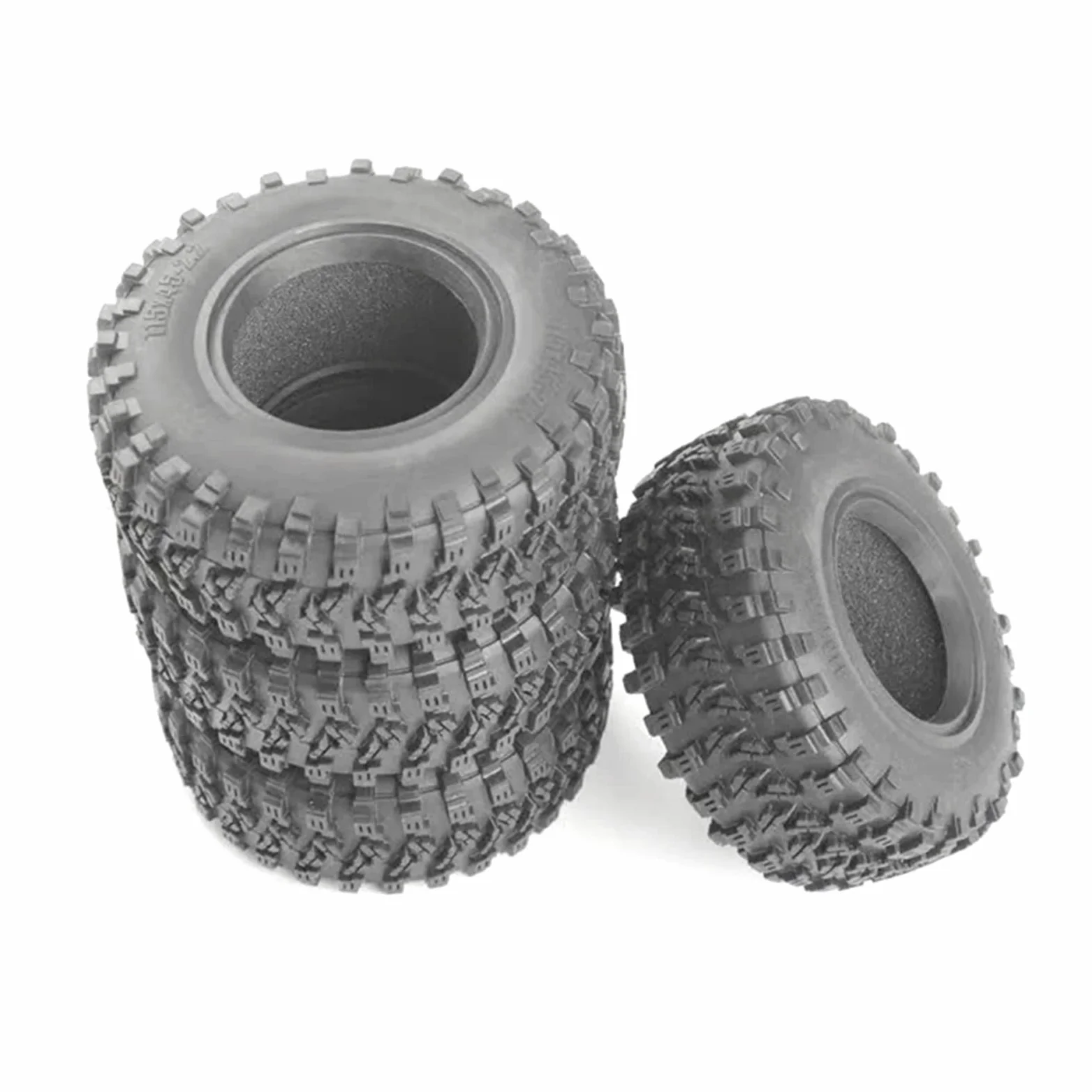 Compatibile Con Assiale Per Wraith SCX10 Per Capra Per Traxxas TRX4 TRX6 D90 4PCS 115 MILLIMETRI 2.2 Gomma Grandi Pneumatici 1/10 RC Crawler Auto RC Car Ruota