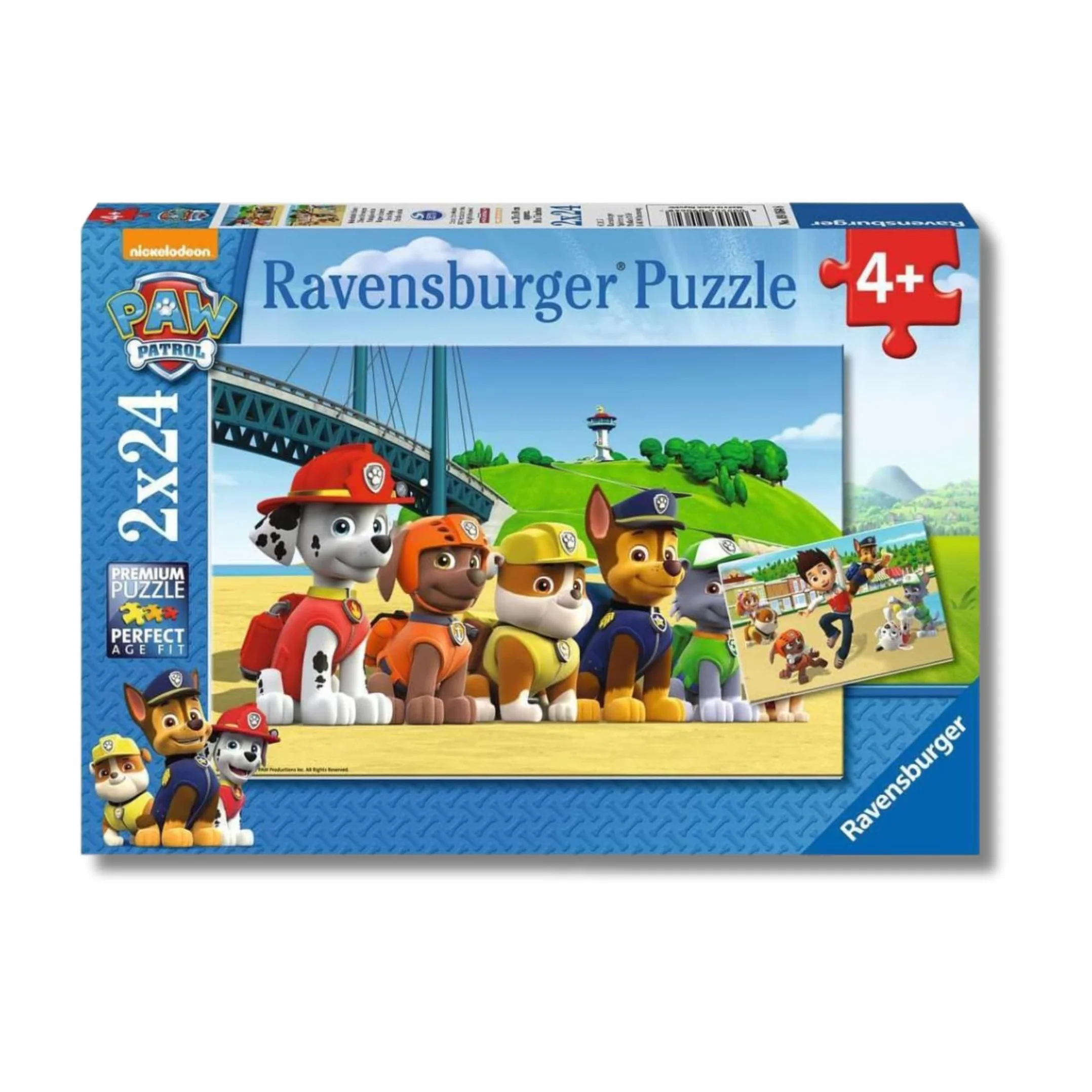 Ravensburger - Puzzle Bambini 4 Anni 2x24 Pezzi, Paw Patrol - Puzzle 4 Anni, Collezione Paw Patrol, Include 2 Puzzle 24 Pezzi, Giochi Educativi, Idee Regalo