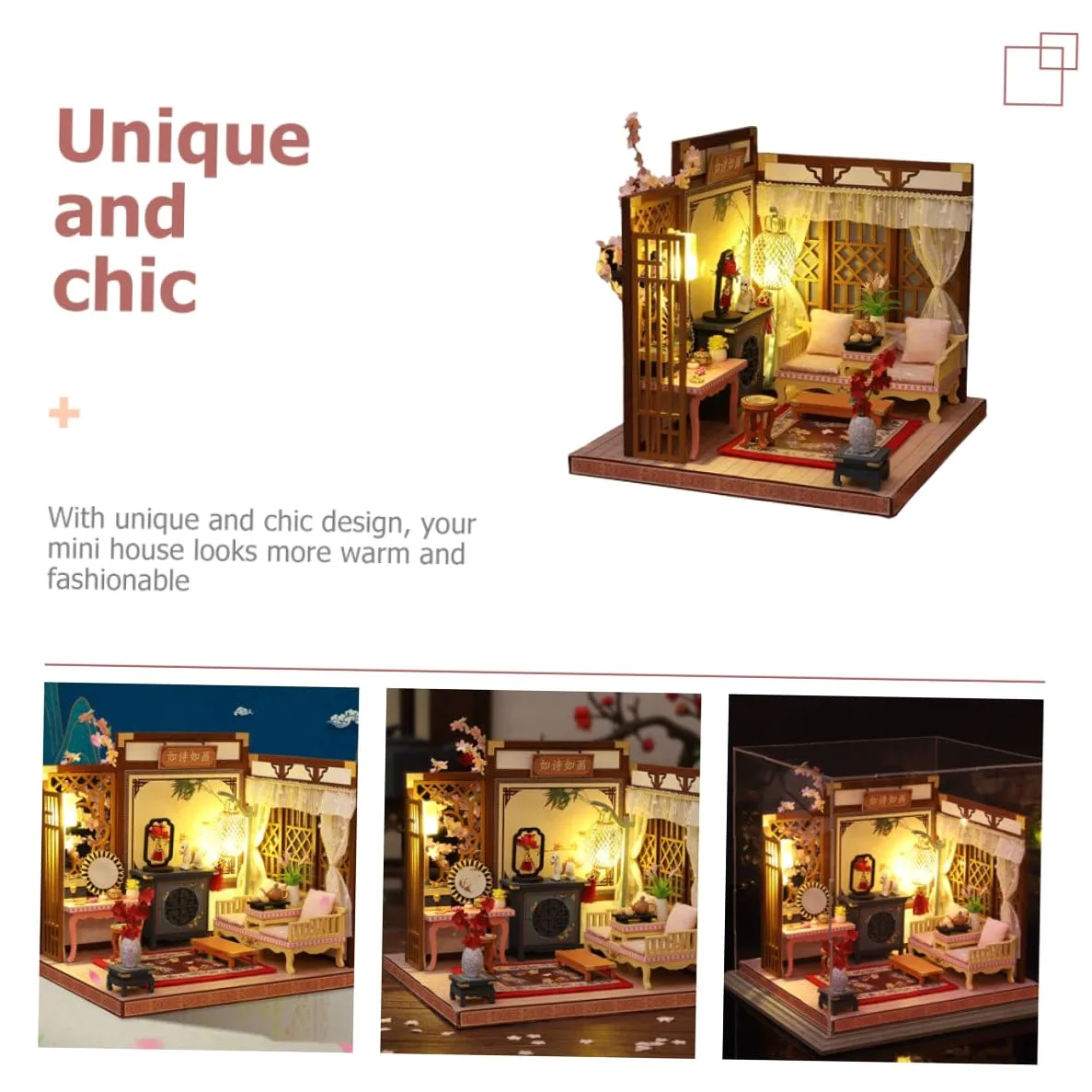Casa in Miniatura Kit per Casa Decorativa Fai da Te Resistente all Usura Materiale di Buona Qualità