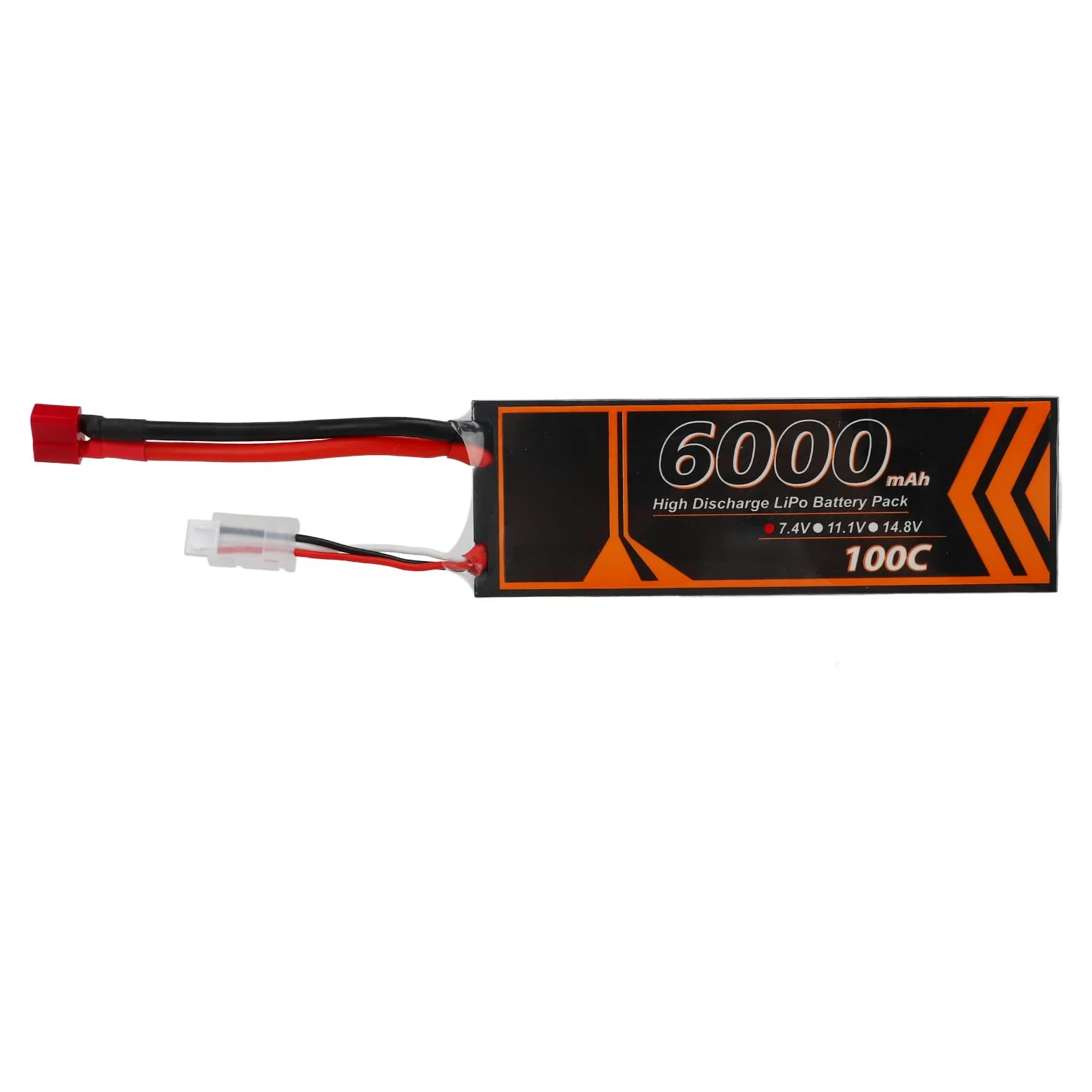 aqxreight Batteria Lipo RC 6000mAh 7.4V 2S Velocità di Scarica 100C per 1/8 1/10 RC Auto Droni Elicotteri Batteria Al Litio Ossido di Cobalto Ad Alte Prestazioni con Spina a T