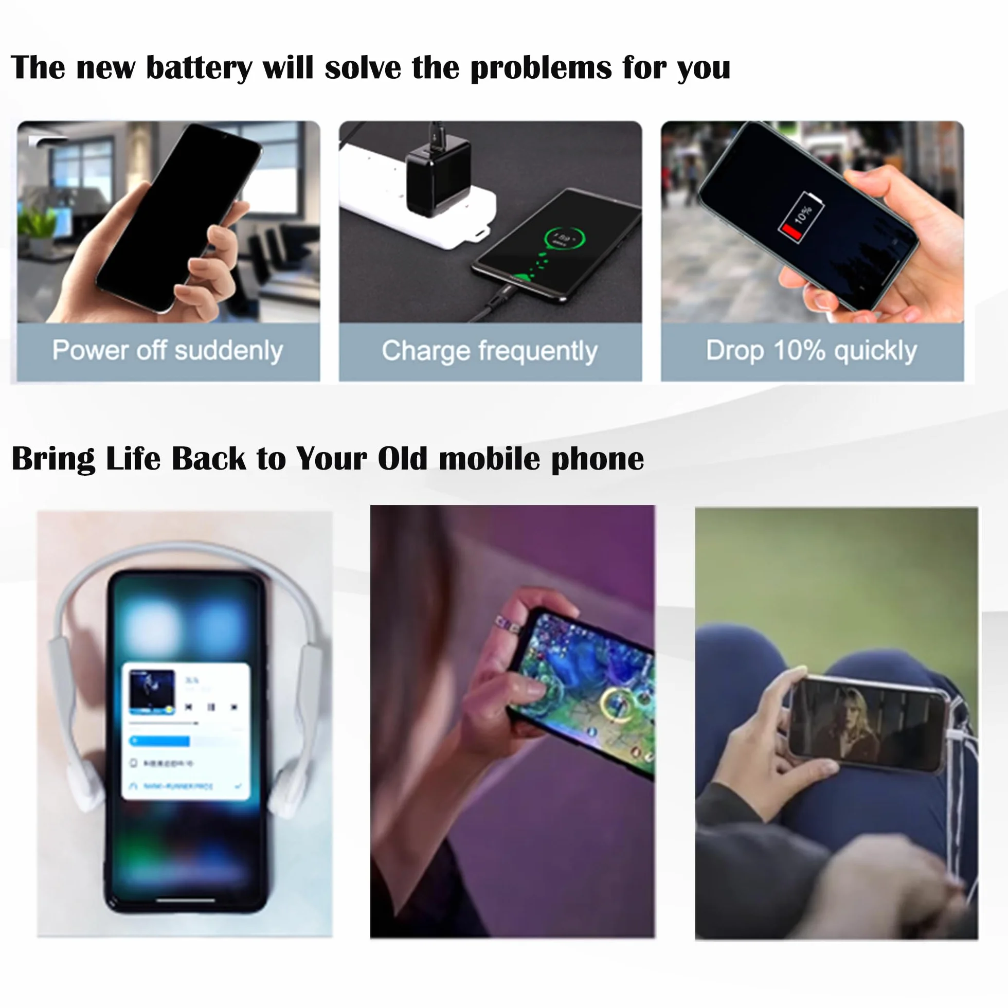 EB-BT365BBC EB-BT365BBE - Batteria ricaricabile a 0 cicli compatibile con Samsung Galaxy Tab Active 2 SM-T360 con kit di strumenti di riparazione