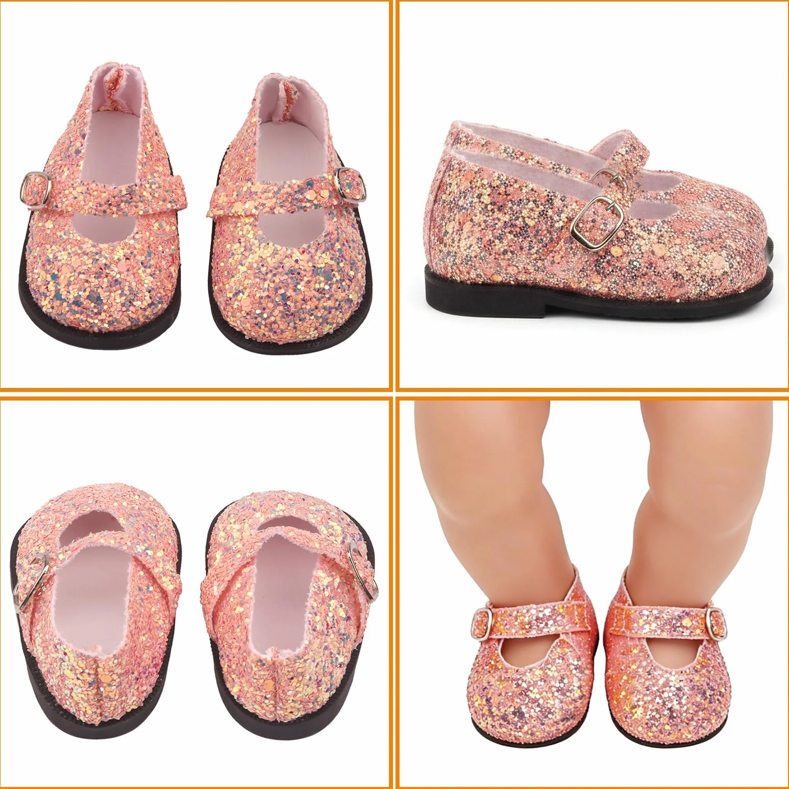 Scarpe per bambole 4 paia