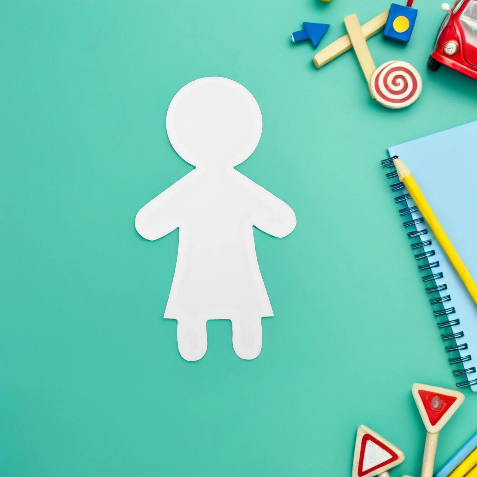 TIDTALEO Ritagli di Bambole di Carta Vuote per Bambini, Sagome di Persone in Cartone per Lavoretti Creativi, Materiale Artistico Educativo per Scuole e attività DIY, 40 Pezzi