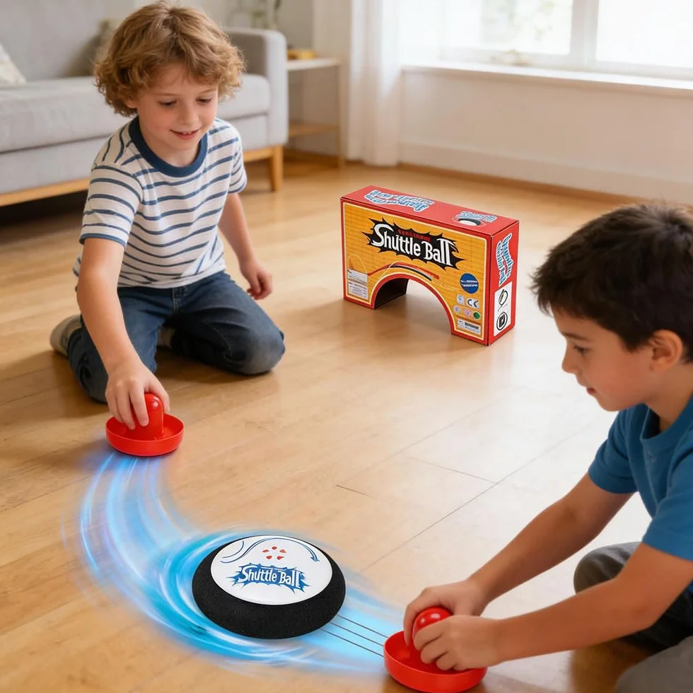 Air Hockey Hover Puck, Hockey Fluttuante Portatile Con 2 Pressioni Rosse Per Hockey Su Aria, Gioco Da Tavolo Per Interni Ed Esterni, Regalo Per Bambini E Adulti