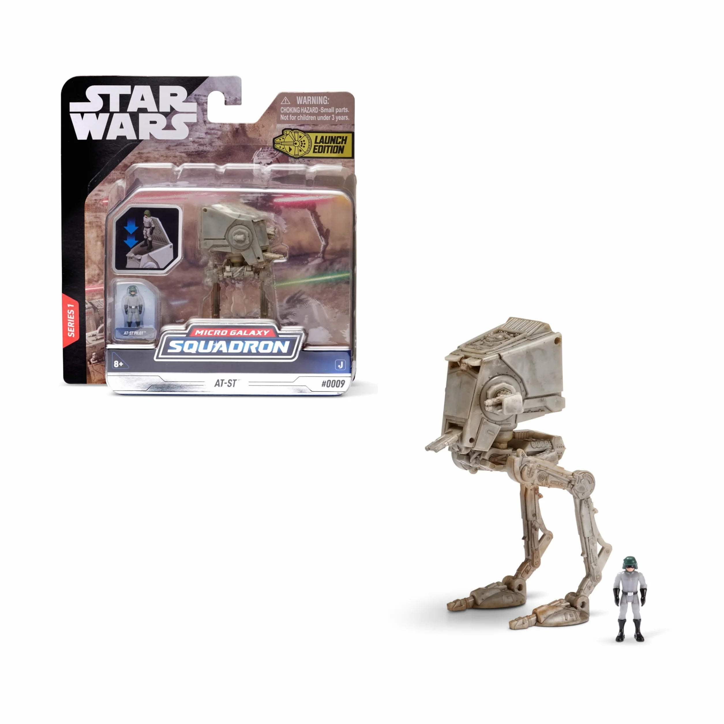 Bizak Star Wars Nave 8 cm AT-ST Hoth, e include 1 statuetta (62610003)
