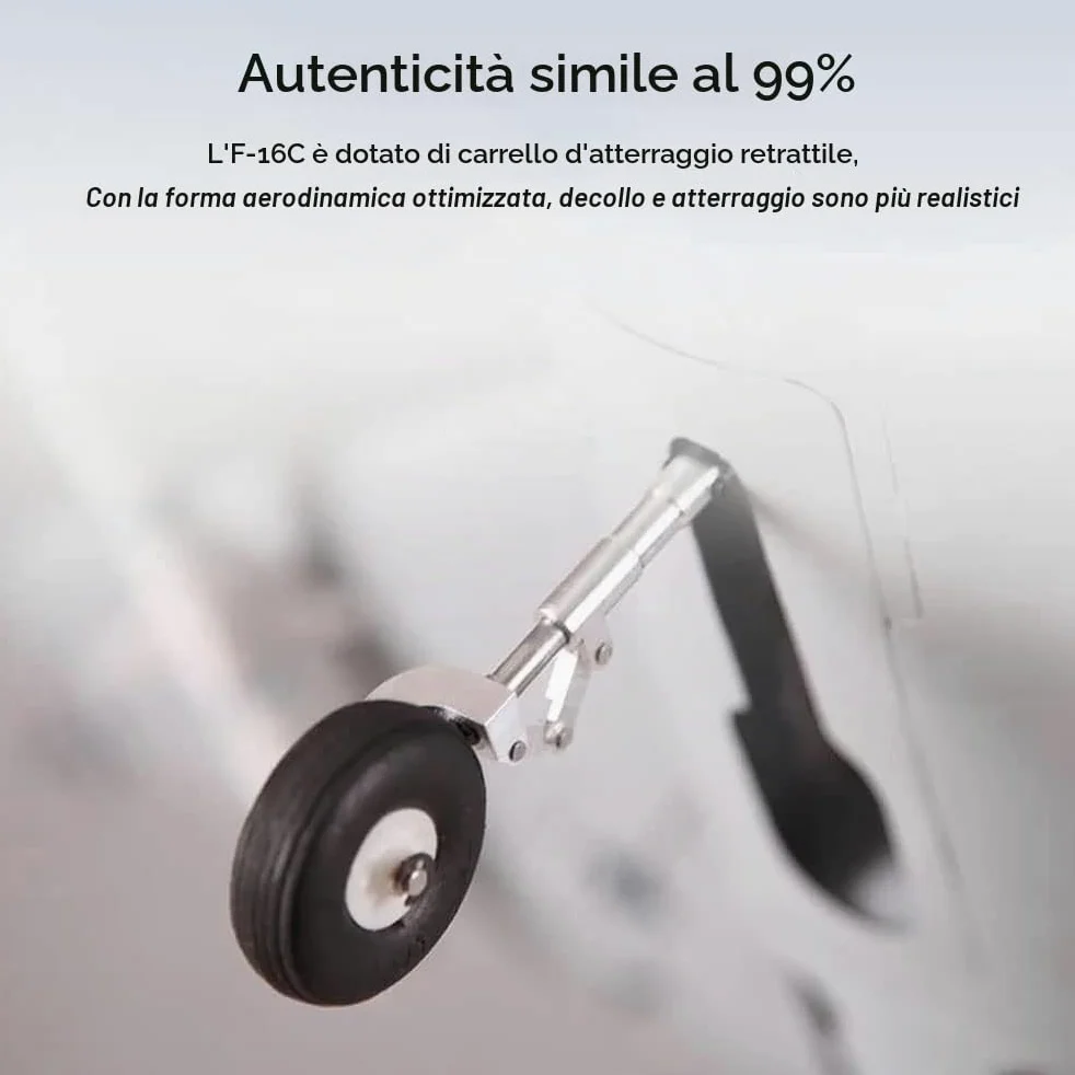 GuyAna Aereo telecomandato di Grandi Dimensioni 49 Pollici, Caccia per Aereo RC a 6 canali da 2,4 GHz con Motore brushless, Carrello di atterraggio Retrattile, RTF Facile e Pronto a volar