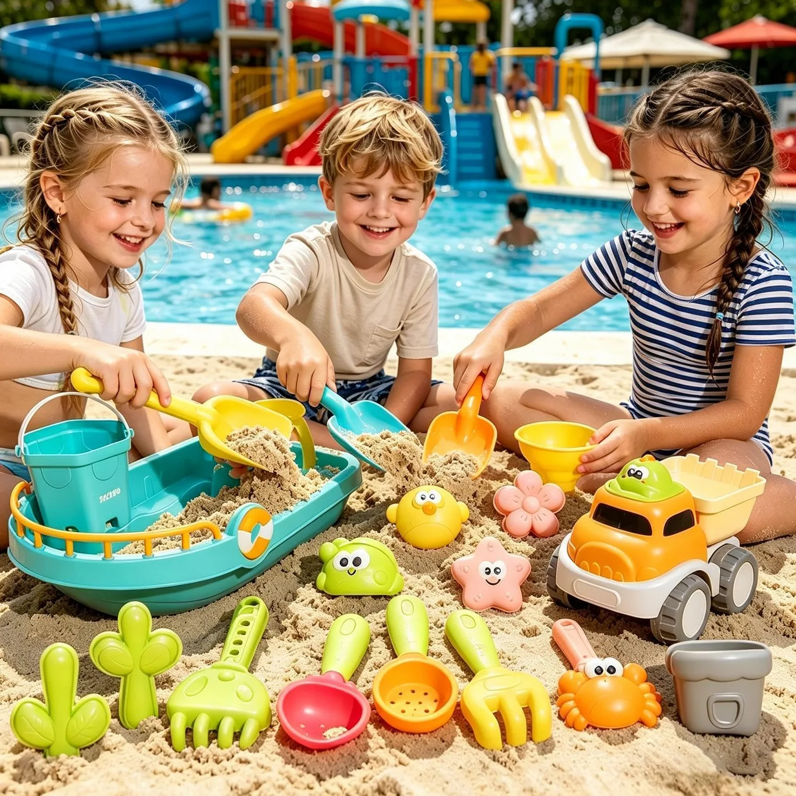 Giocattoli da Spiaggia ai Bambini Divertente Strumento di Scavo ed | Giochi da Spiaggia per Piscina Acqua Nuoto Immersioni Vacanze Estive Famiglia All'aperto Esterno