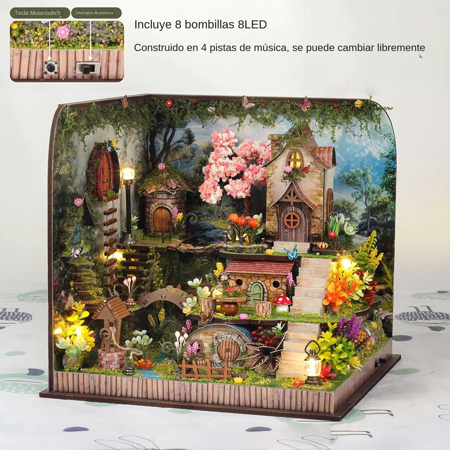 Kit Scenetta Per Mensola Kit Creativo Per Decorare Il Tavolo E Creare | Casa in Miniatura Fatta a Mano Per Adulti e Adolescenti, Ideale per Casa, Libreria, Aula e Miniatura