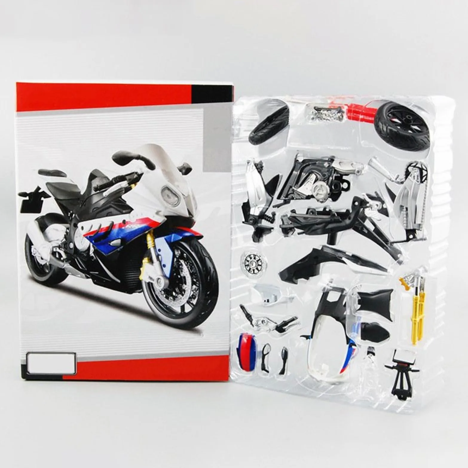 Giocattolo dell'eccellenza 1:12 Versione Assemblata Modello Di Motocicletta Giocattolo Collezione Veicoli Per Ammortizzatore Per BMW S 1000 RR