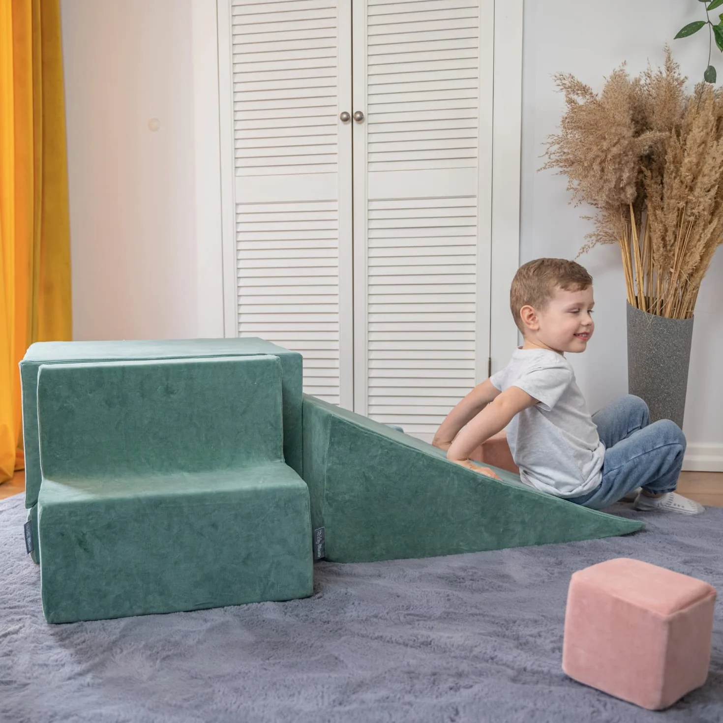 KiddyMoon Area di Gioco in Schiuma con Tondo Piscina di Palline per Bambini Piscina (200 Palline) + Cuneo, Verde del Bosco: Verde Chiaro/Giallo/Turchese/Arancione/Rosa Scuro/Viola