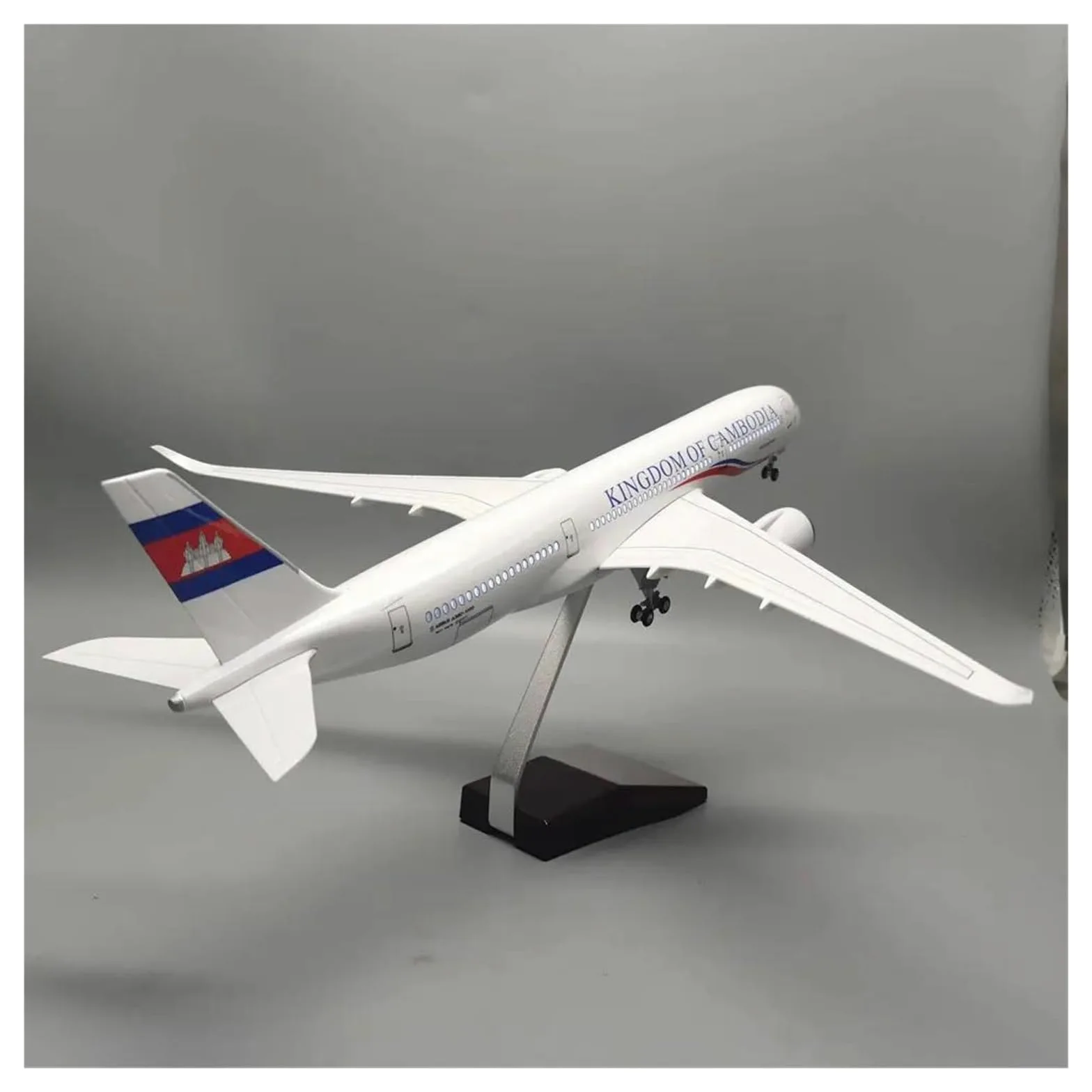 Scala per Aerei in Metallo pressofuso 47 cm per cambogiano per Kit di Costruzione di modellini di Aerei DieCast A350 con aeroplani Leggeri per Decorazioni per Hobby per Raccolta ed Esposizione (Senza