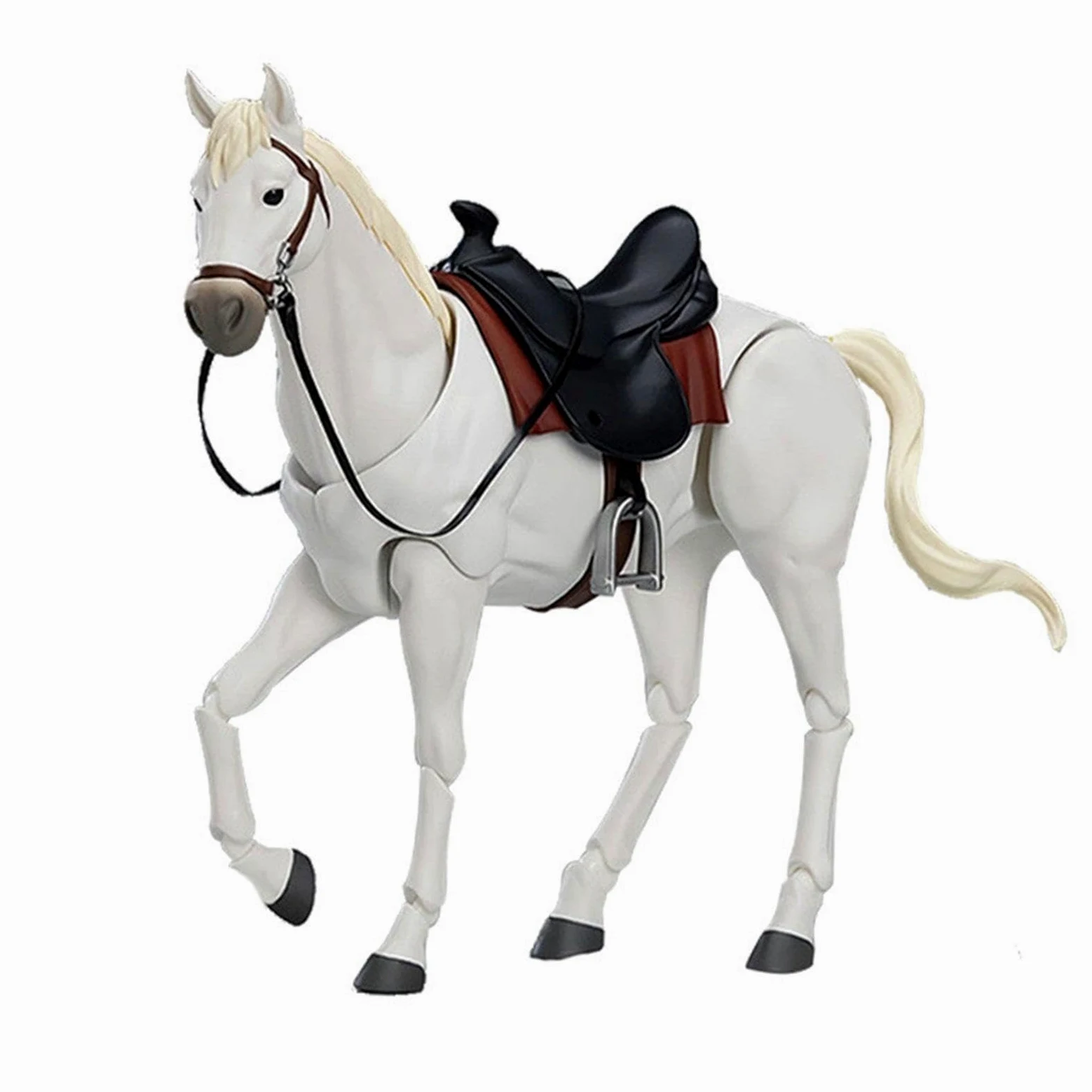 Statuetta di Cavallo Realistica per Decorazione da Scrivania E Progetti Fai da Te, Bianco