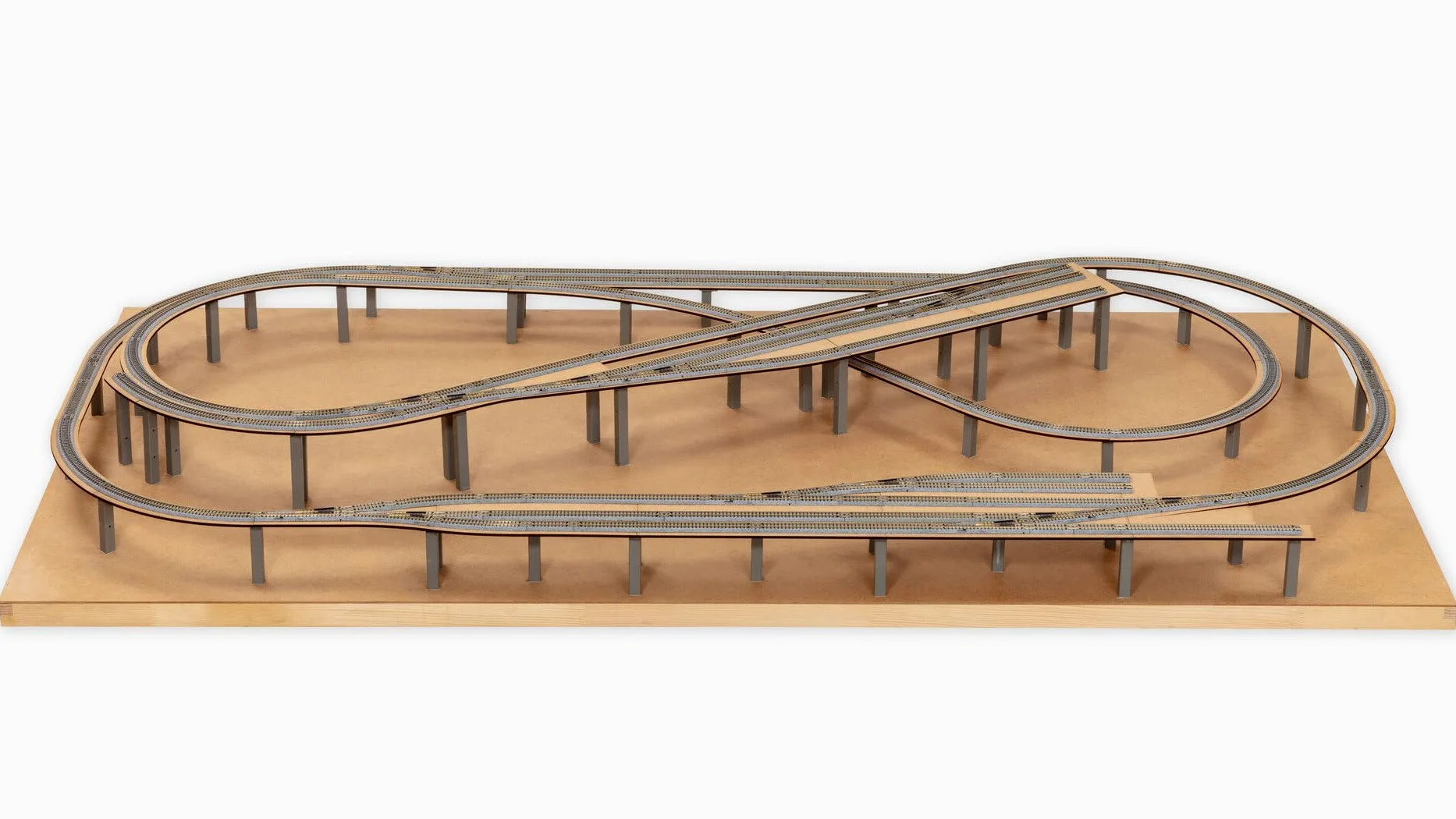 NOCH® Easy-Track - Kit di binari per modellismo, 1:160 N, 200 x 100 cm