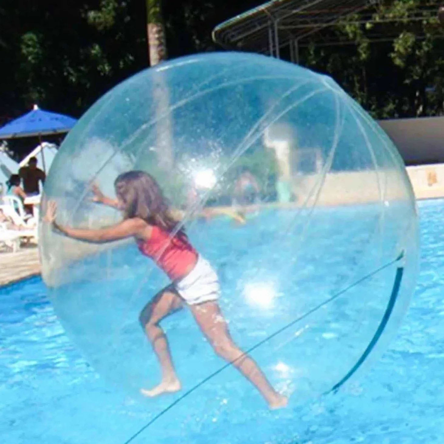 Palla Gonfiabile Gigante per Adulti, Palla Gonfiabile per Adulti, Palla Gonfiabile per Adulti, Palla da Spiaggia, Palla in Gomma Morbida, Palla Super Gonfiabile per Esterni (2,2 m)