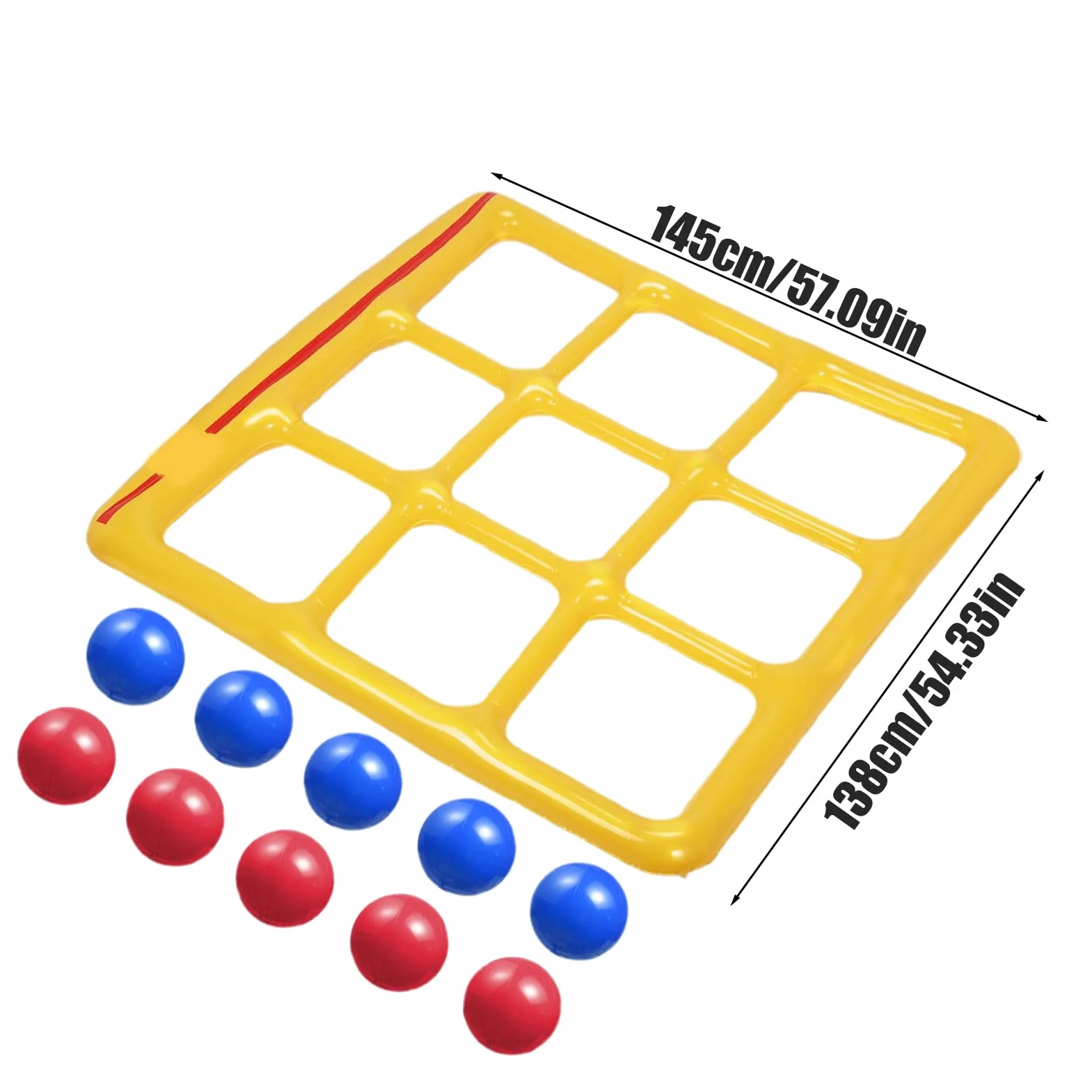 Generico Giochi per Piscina | Accessori Piscina - Galleggiante Gonfiabile con 10 Palle Attrezzatura Sportiva per attività all Aperto Familiari Lago Giardino Viaggio Spiaggia