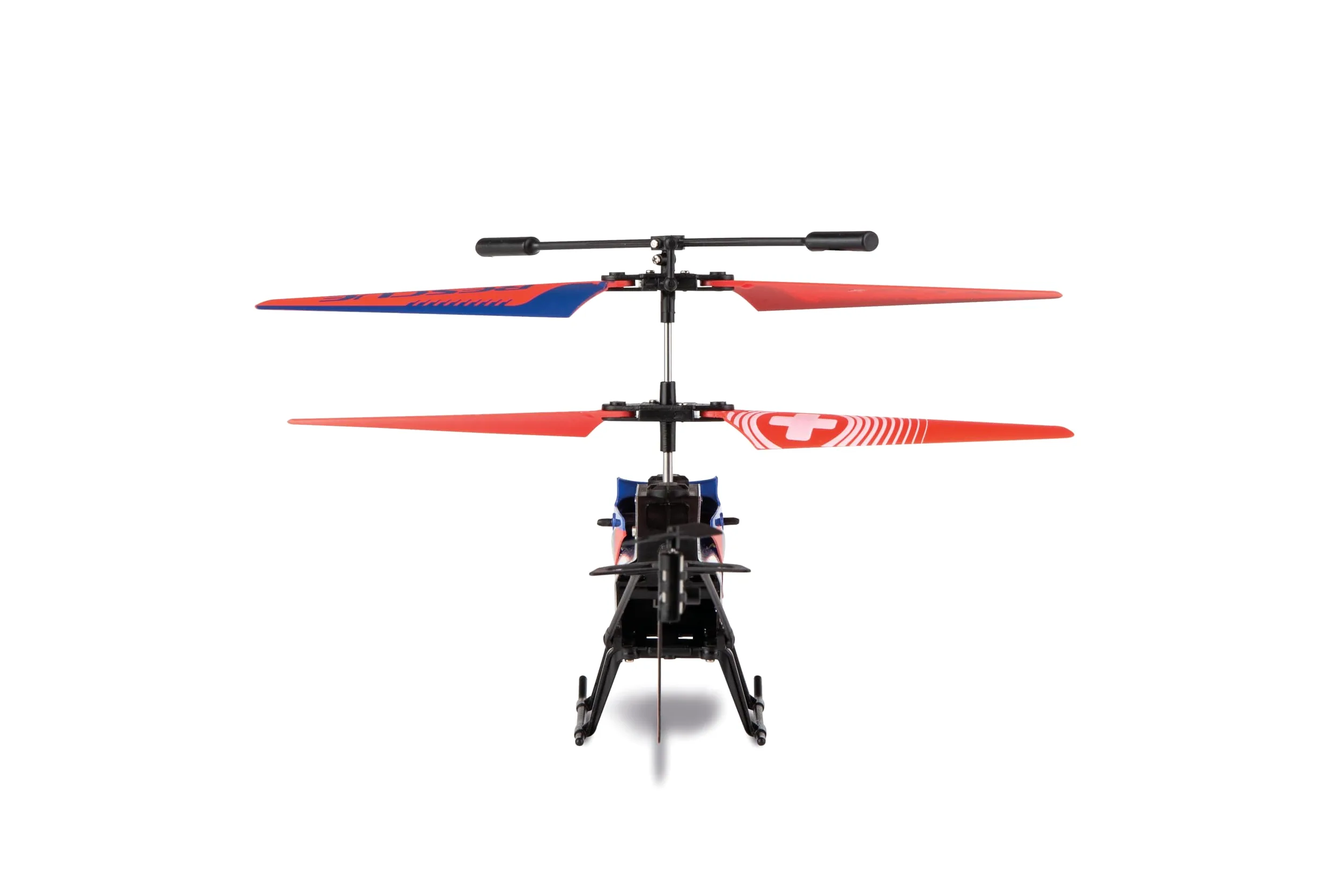 Carrera RC Rescue One Elicottero radiocomandato da 2,4 GHz, elicottero RC con scafo in alluminio, sistema giroscopico e assistente in altezza, luce LED, funzione di avvio e atterraggio automatico