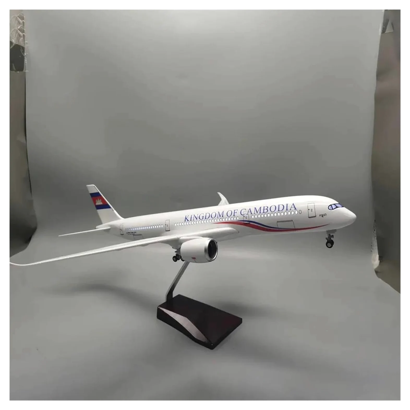 Scala per Aerei in Metallo pressofuso 47 cm per cambogiano per Kit di Costruzione di modellini di Aerei DieCast A350 con aeroplani Leggeri per Decorazioni per Hobby per Raccolta ed Esposizione (Senza