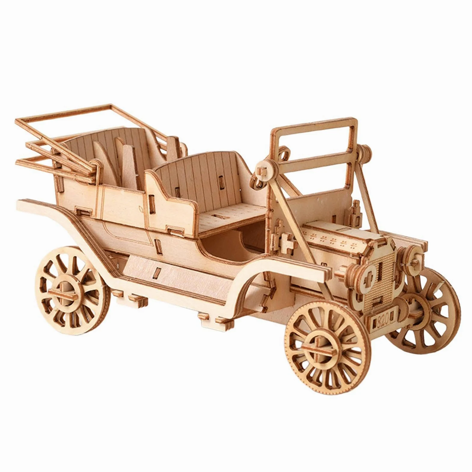Kit Puzzle 3D Macchina D In Legno | materiale naturale, assemblaggio manuale, apprendimento giocoso, adatto a teenager
